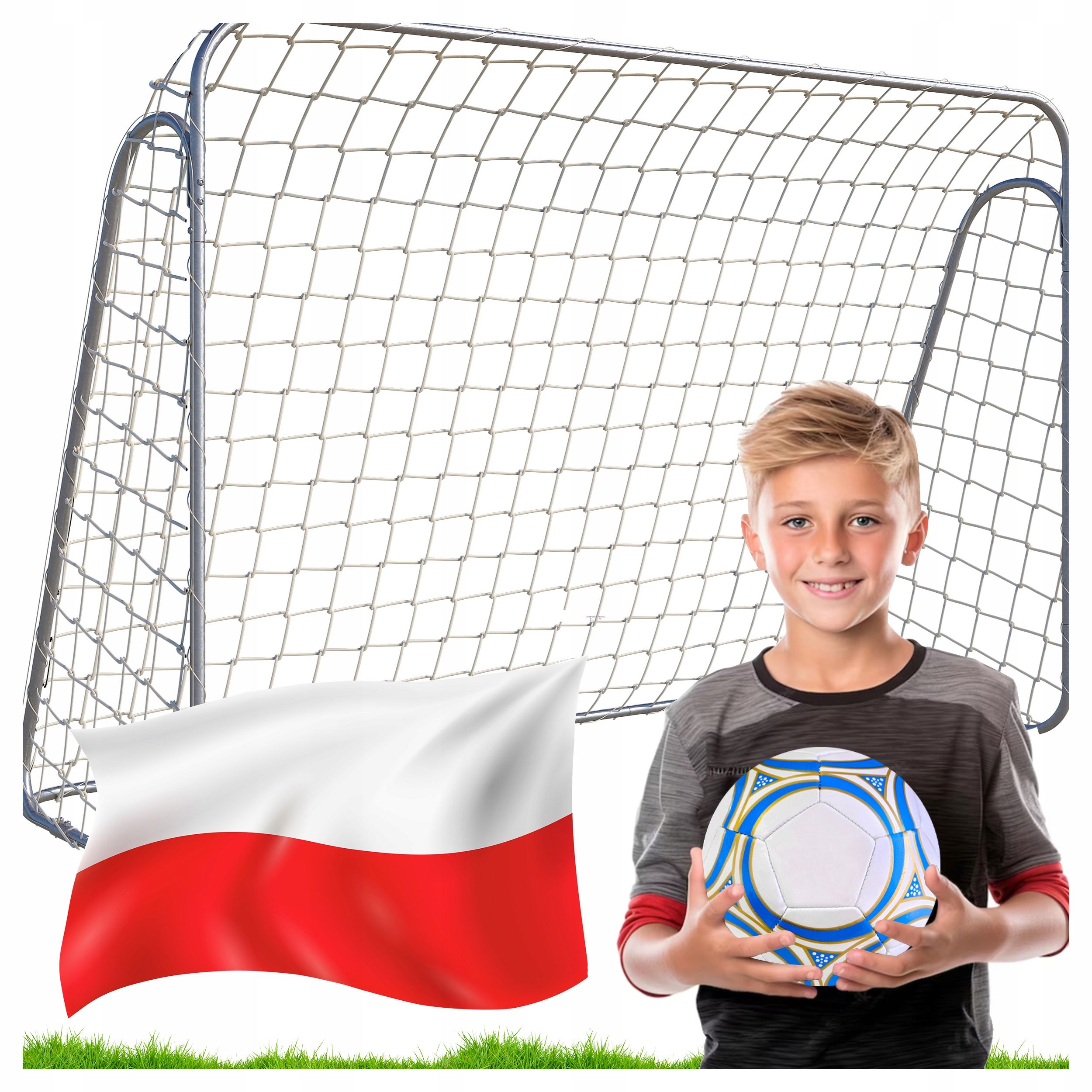  Futbolo vartai komplektas 2 vnt. metalinė 78x56 cm tinklelis futbolas mokymo