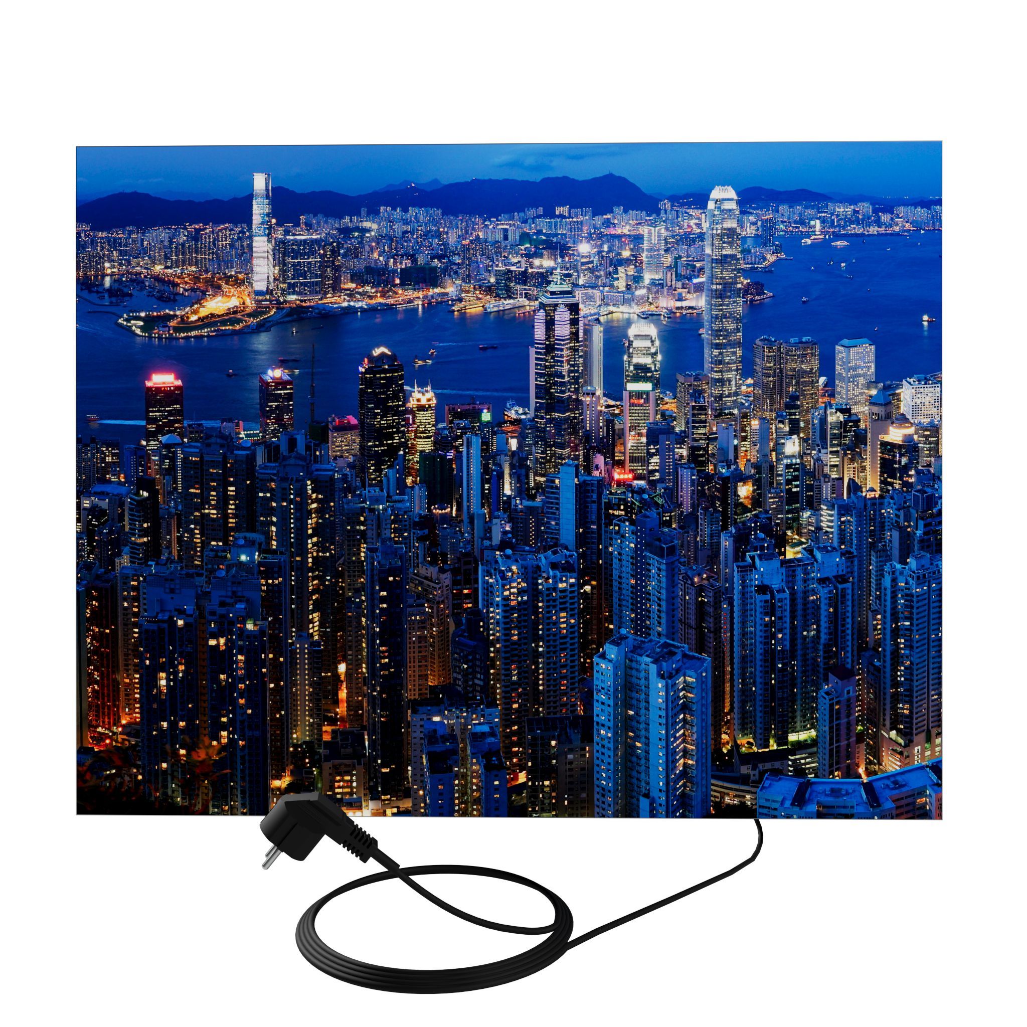  Sienas panelis ar led apgaismojumu 46 cm x 75 cm sēnes
