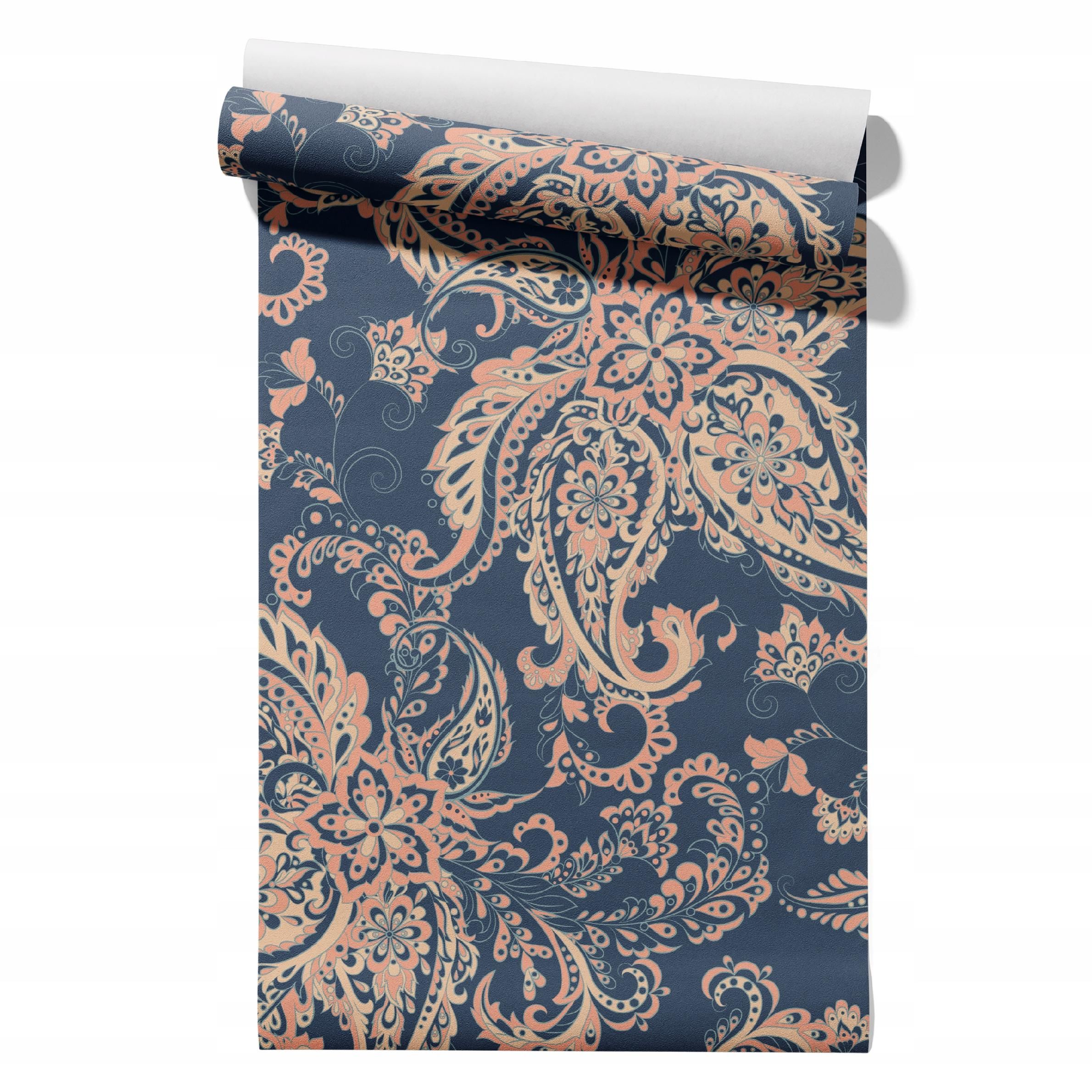  Wallpaper non-woven fabric pastel cherries wallpaper in a roll 50cm x 6,1mb