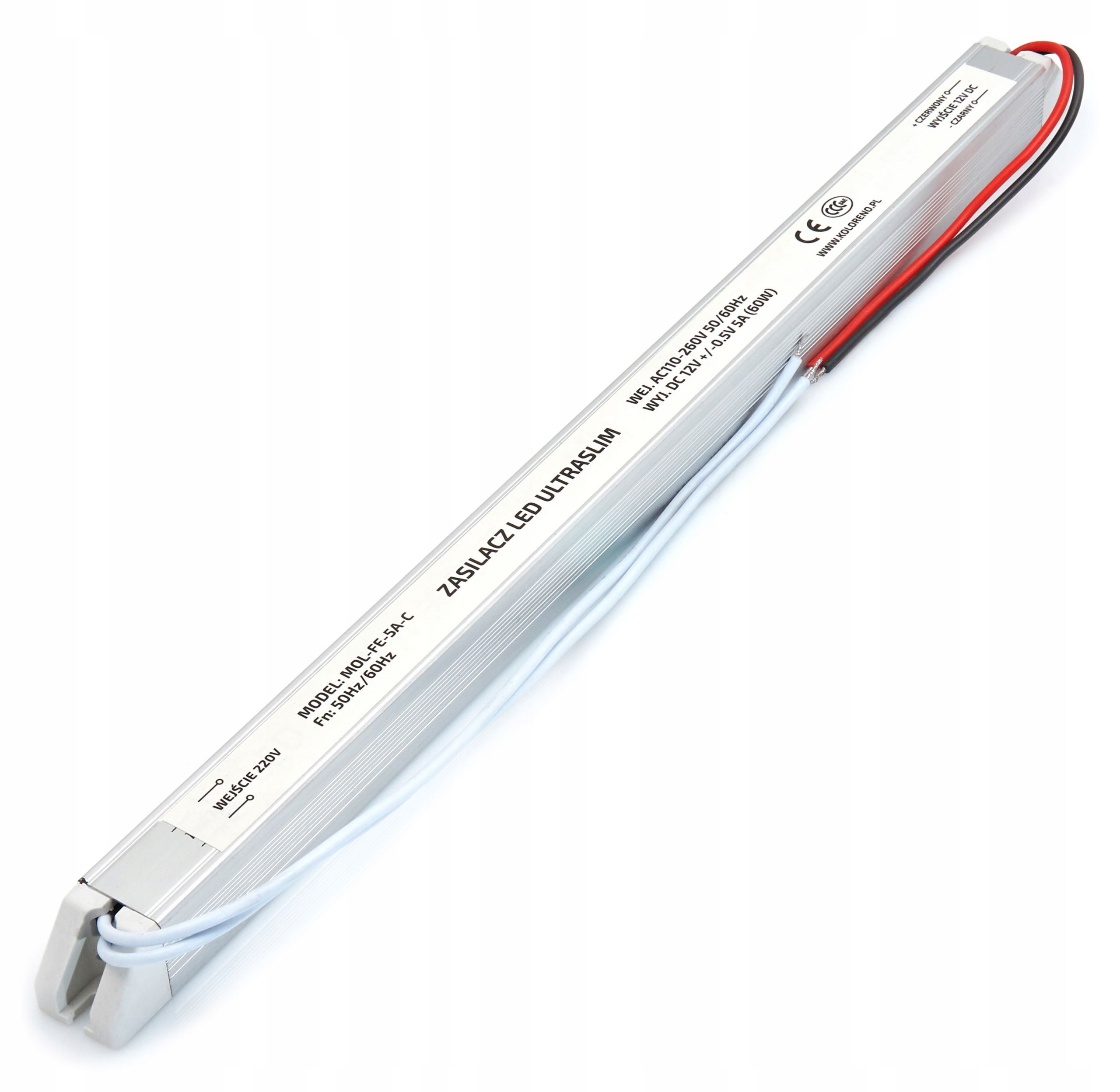  Maitinimo šaltinis 12v 120w 10a ip20 slim led juostoms, cctv