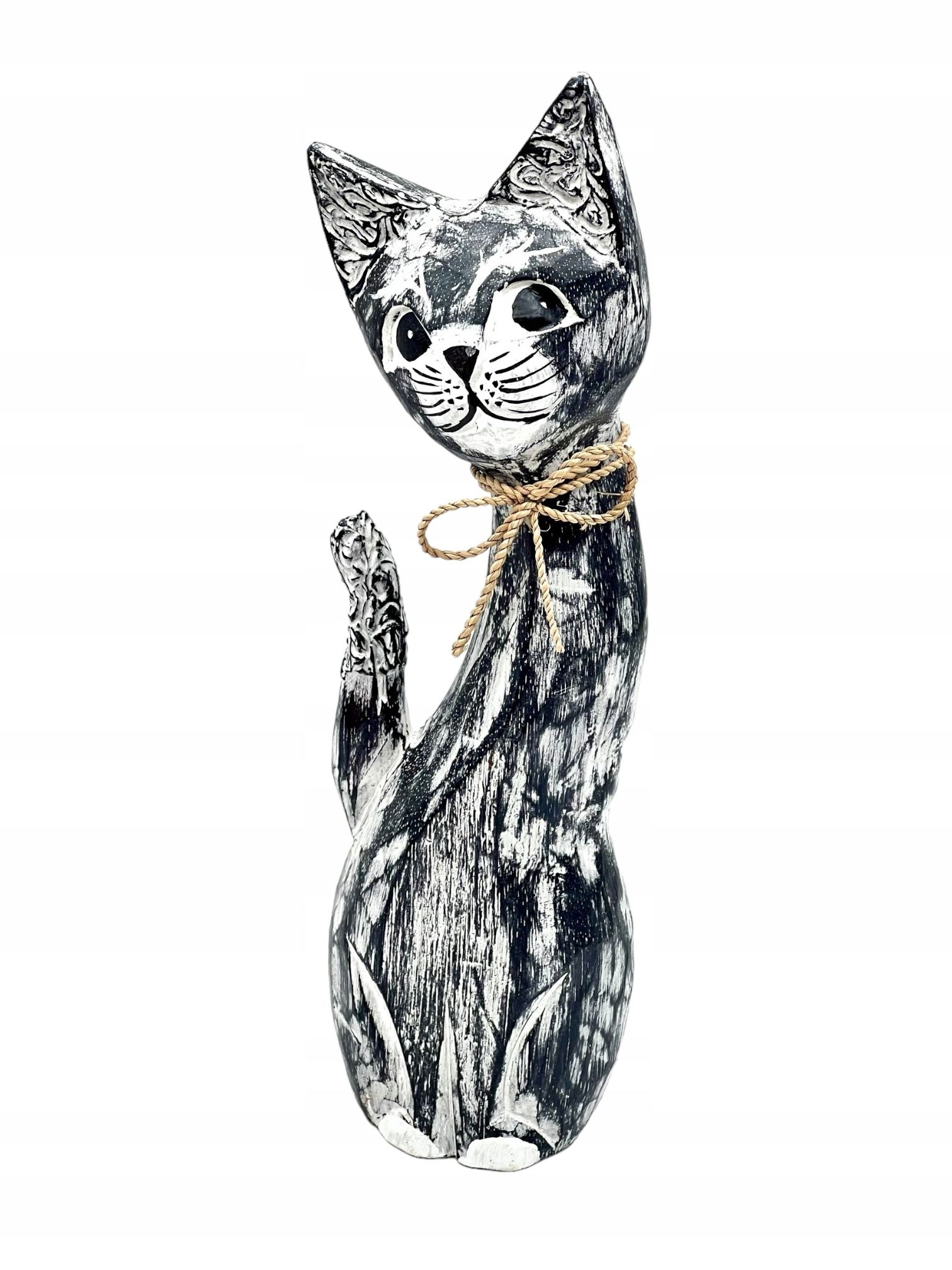  Katze kätzchen holzfigur wunderschön einzigartig dekoration oder geschenk 30cm