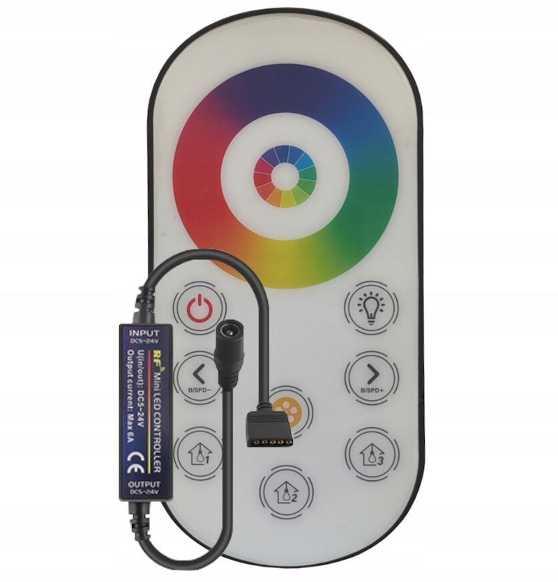  Valdiklio rgb valdiklio rf radijo 10p mini led 01