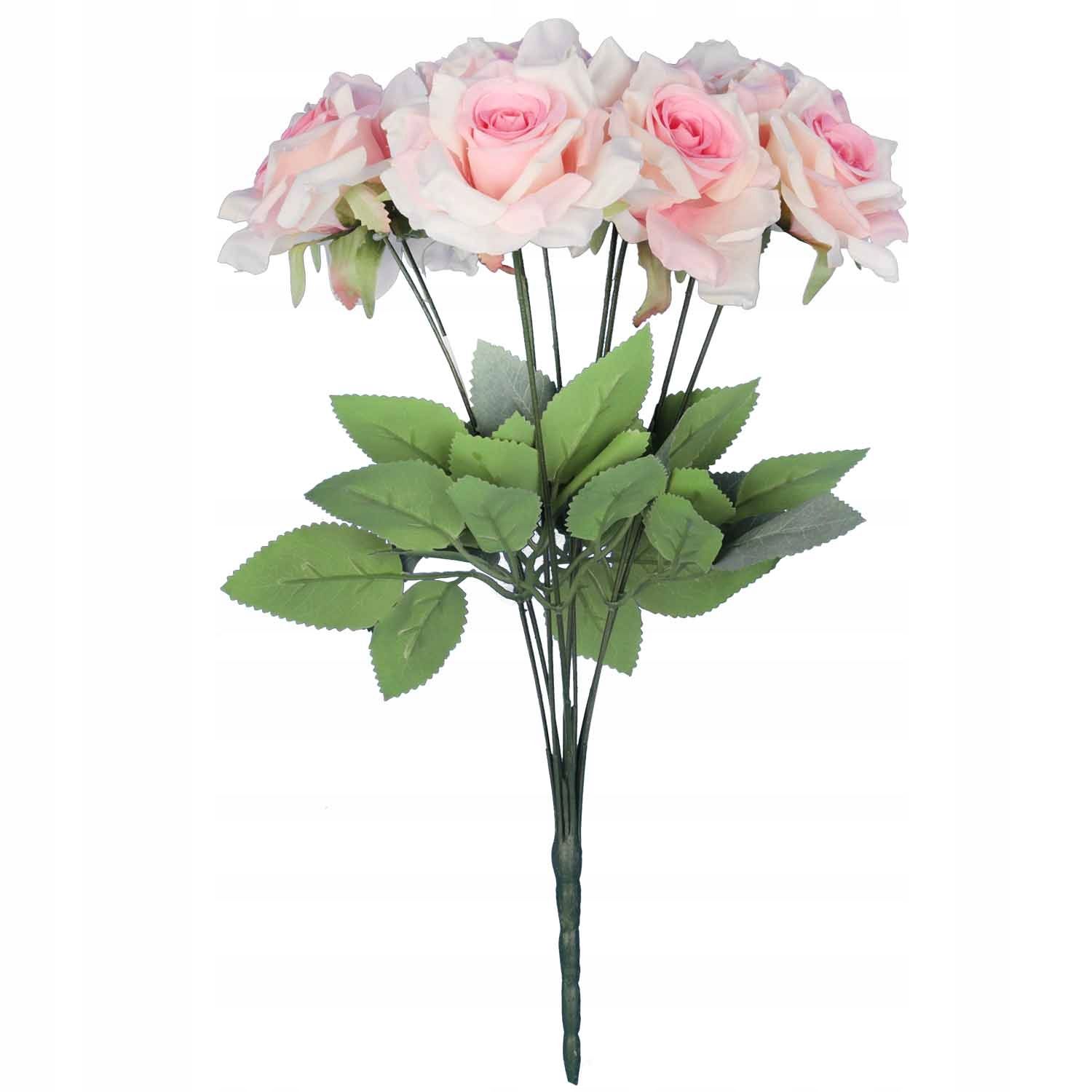  Kytice 9 veľkosť 48 cm ružový umelé kvety roze ako nažive do vázy