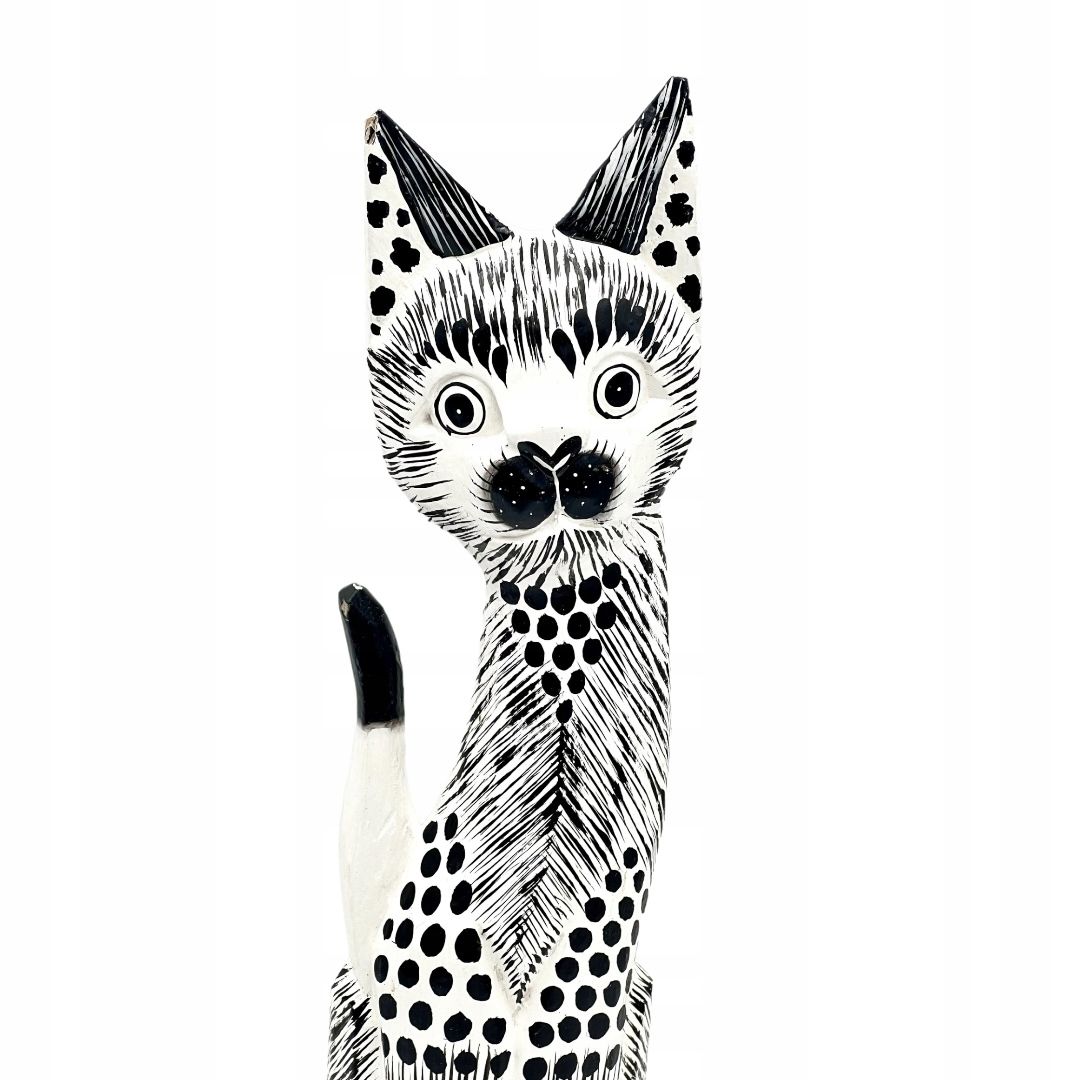  Katze kätzchen holzfigur wunderschön einzigartig dekoration oder geschenk 30cm