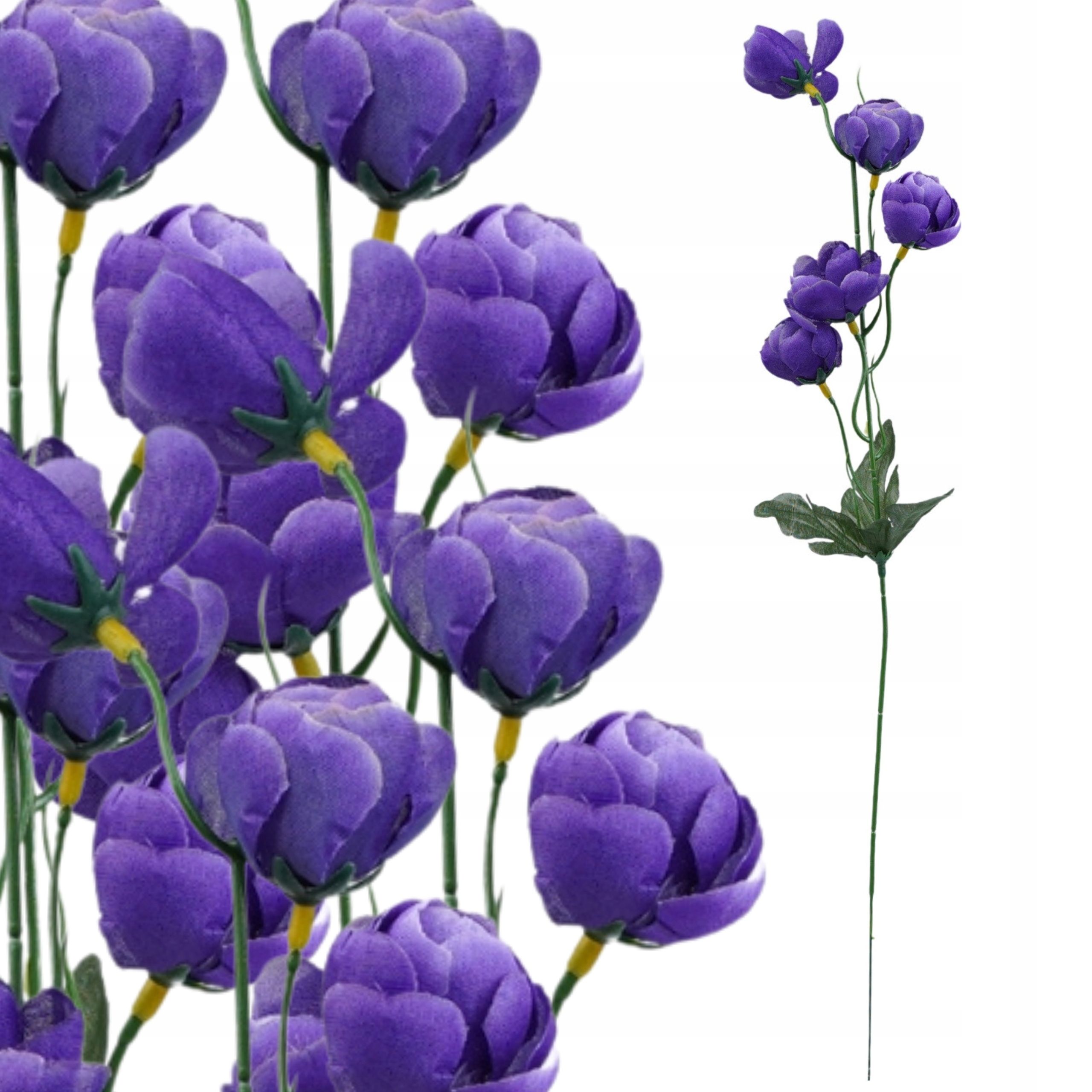 Dirbtiniai lelijos dirbtinės gėlės šakelė su liliami į vainikams puokščių 50cm