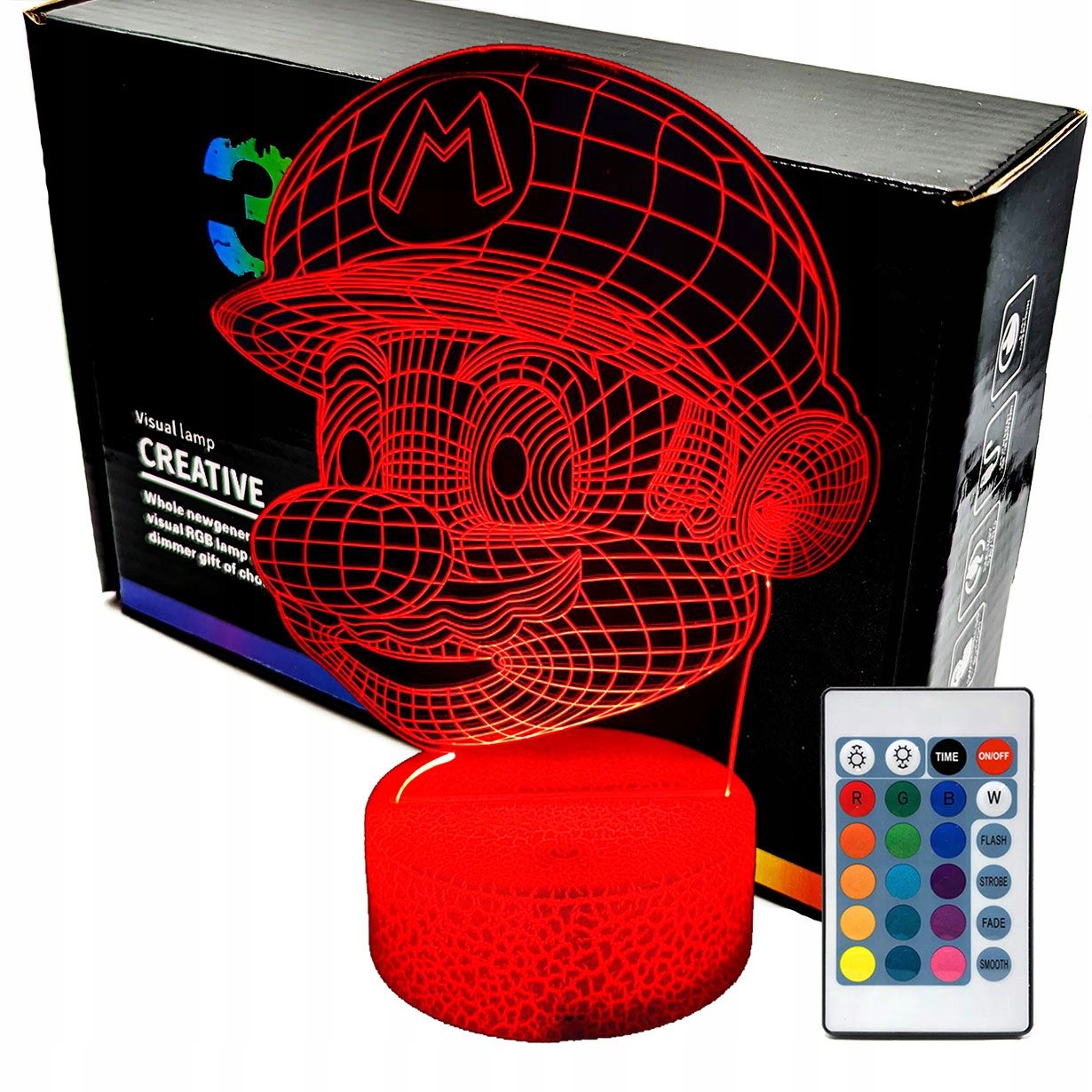  3d naktinė lemputė lempų daugiaspalvis