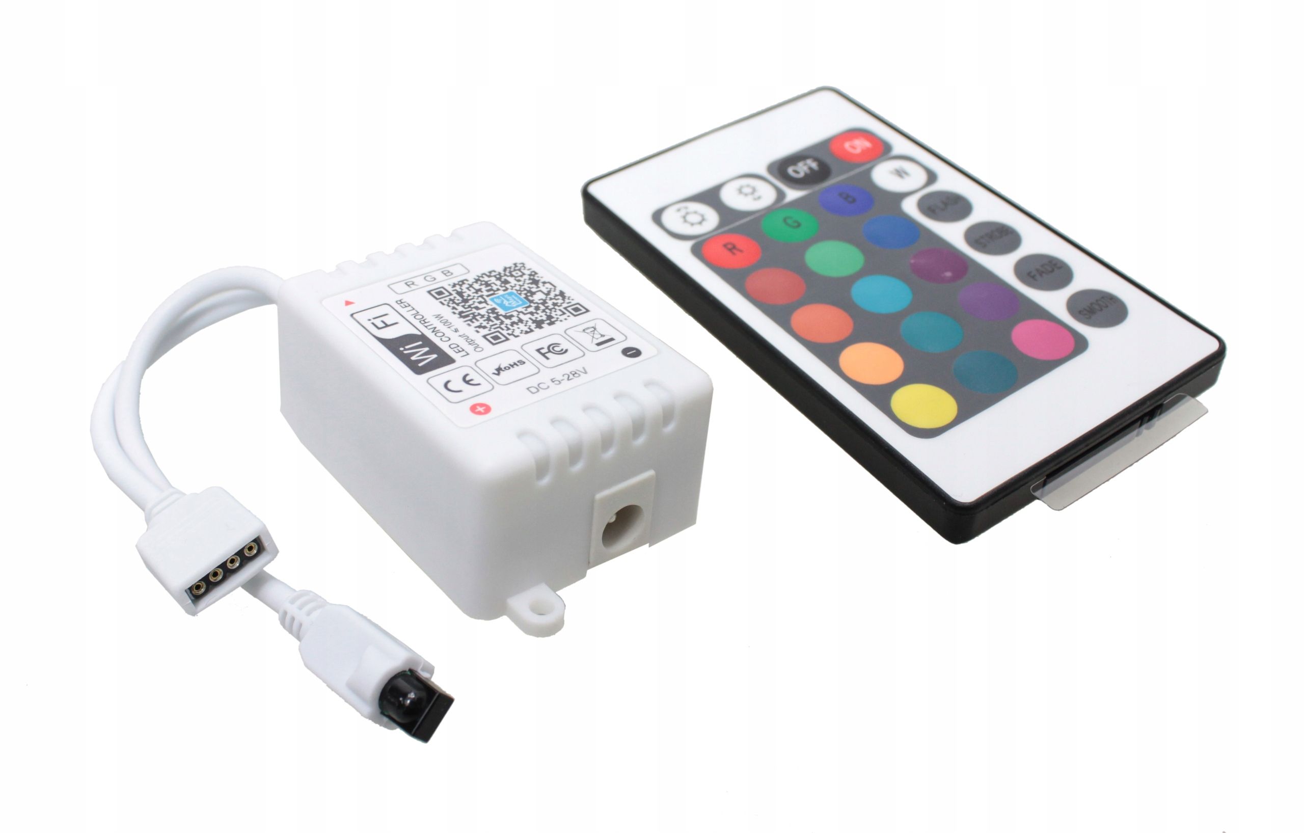  Valdiklio led juostos rgb smart tuya 5-24v 6a dc programėlė mobilus