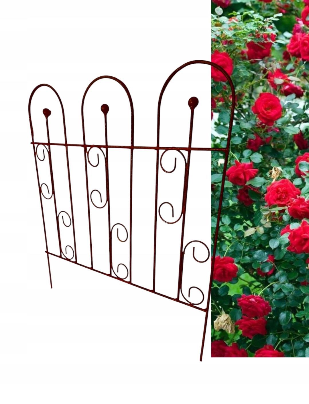  Support for bushes plants flower roses pergola 30/50cm single-seater semicircular