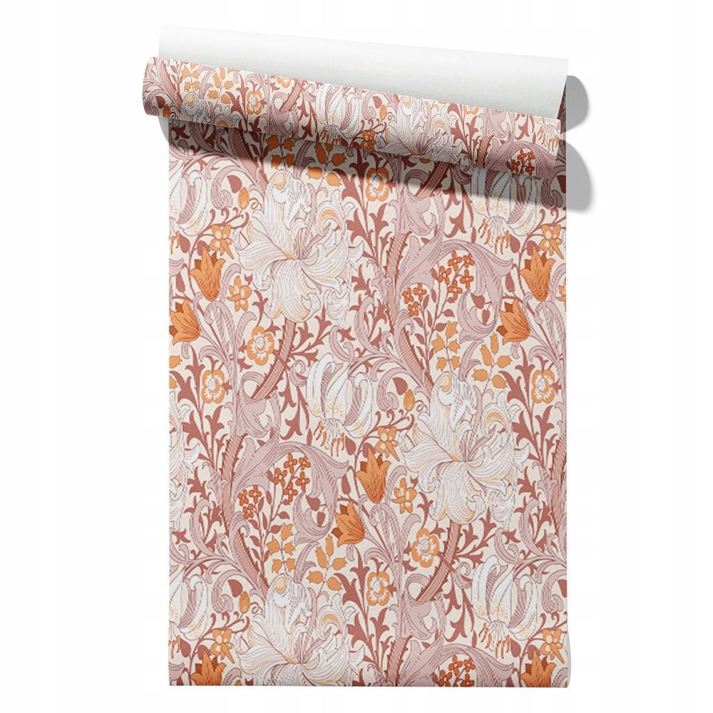  Wallpaper non-woven fabric pastel cherries wallpaper in a roll 50cm x 6,1mb