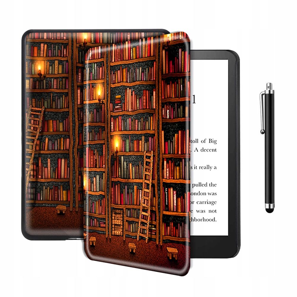  Smart dėklas cover grafika į kindle 11 6" 2022 / 2024 + tušinukas