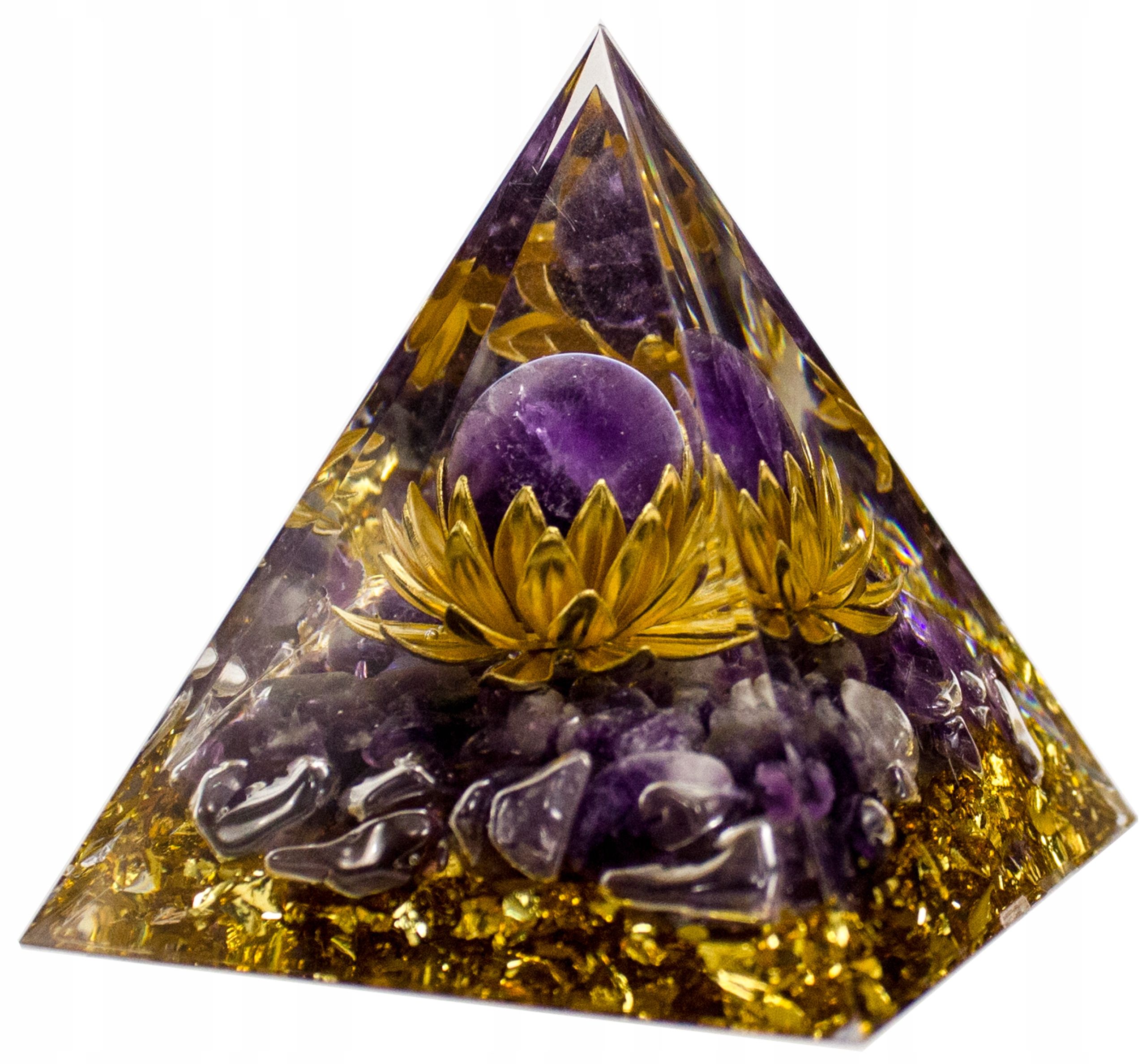  Pyramide orgonit amethyst lazuryt oliwin tigerauge feng shui chakren 5cm