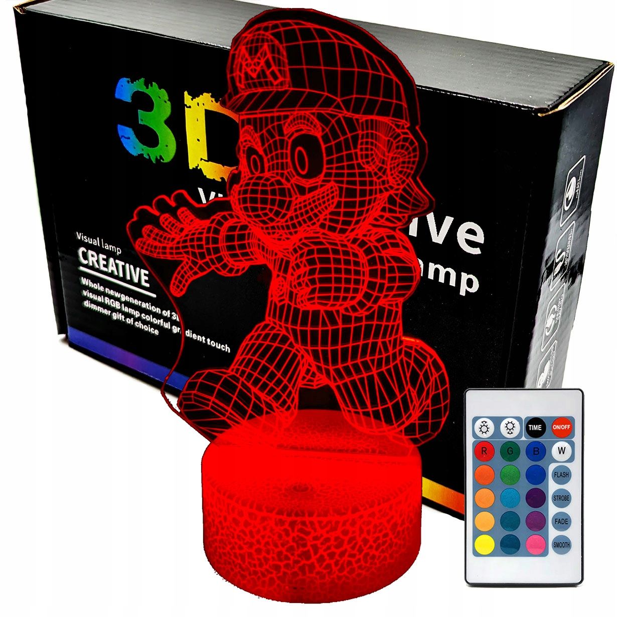  3d naktinė lemputė lempų daugiaspalvis
