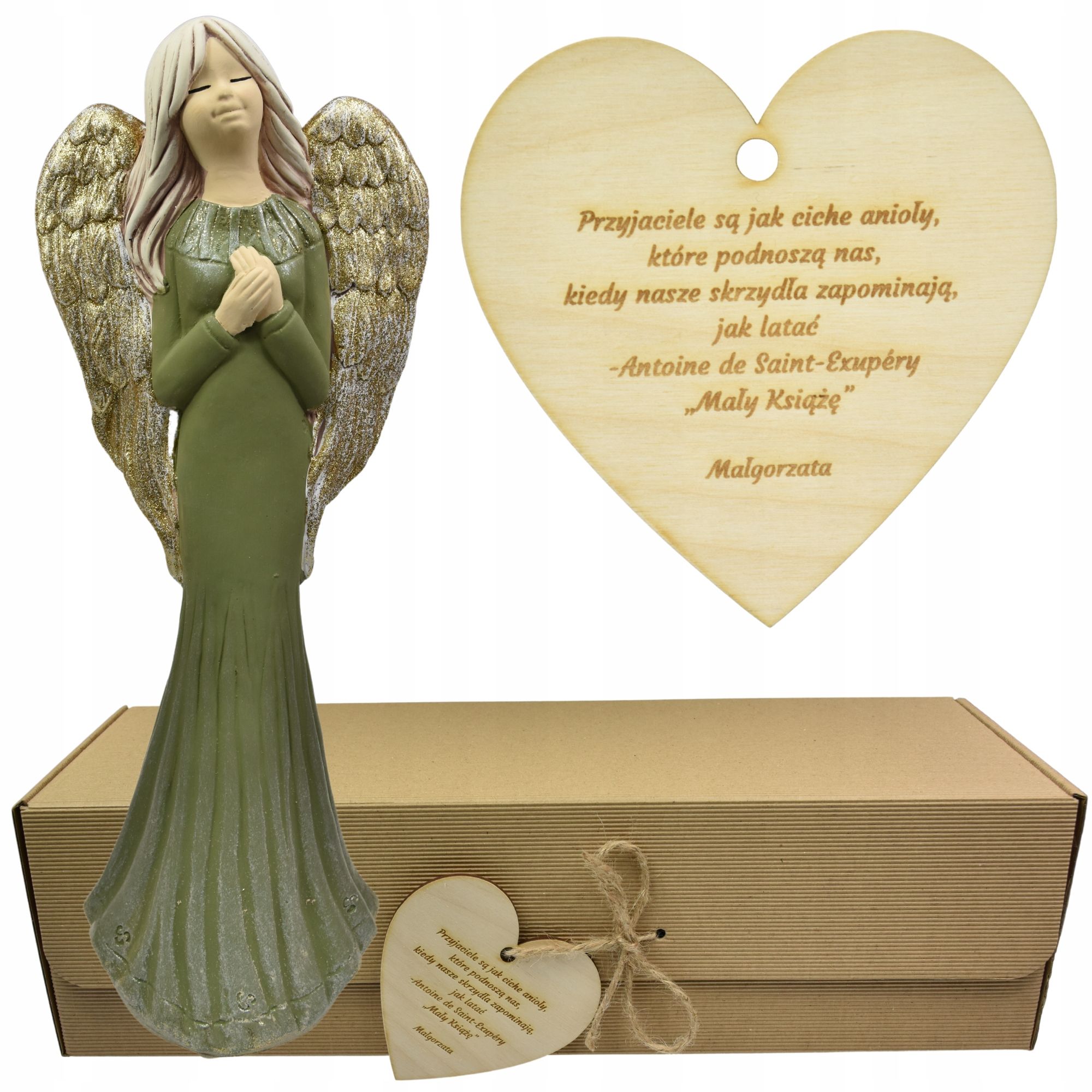  Angel figurine large adornment gift colour engraving