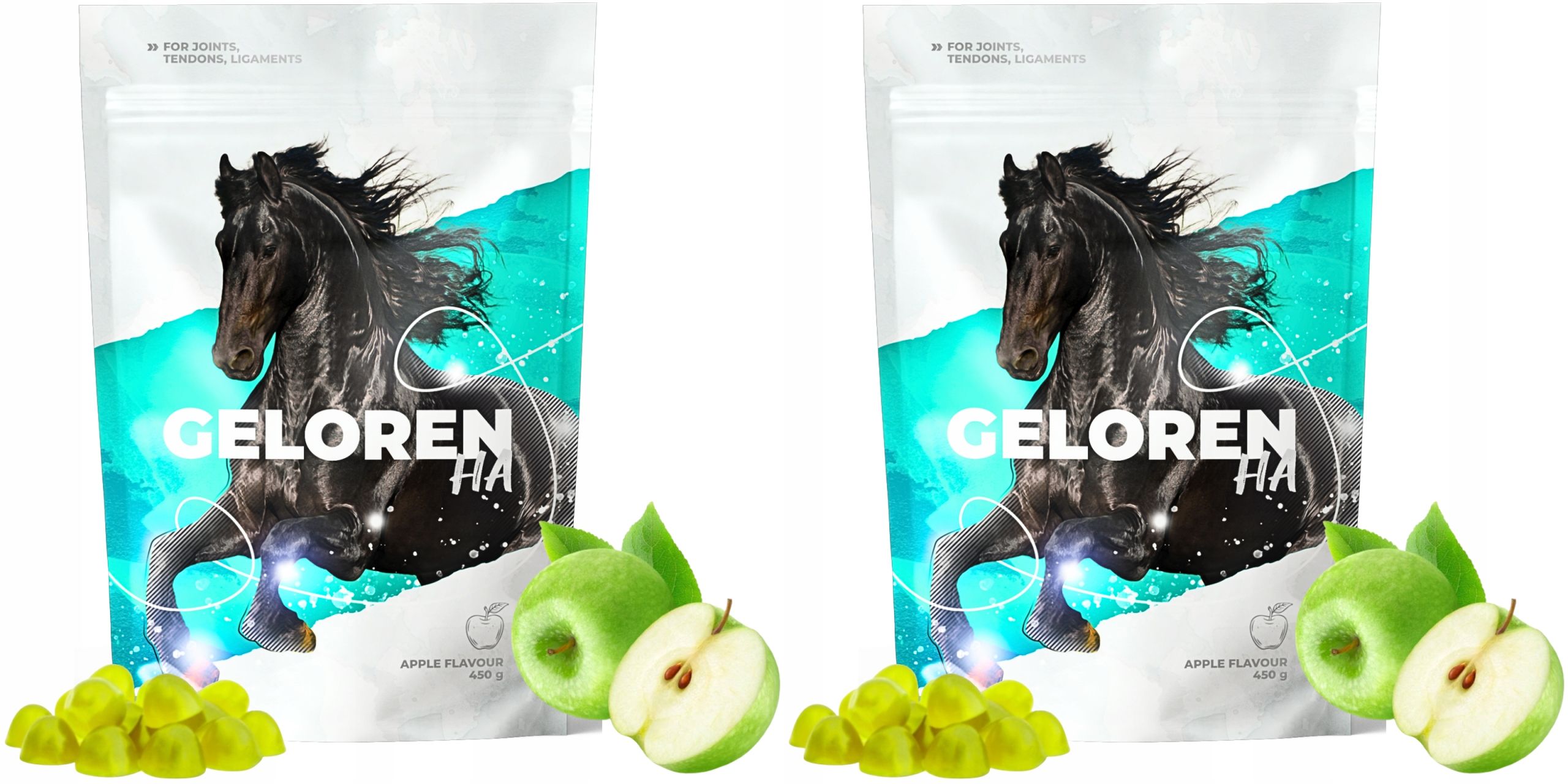  Geloren horse ha jablko pro koně gummy kolagen 2 x (60 ks., 450g) j2sp53a