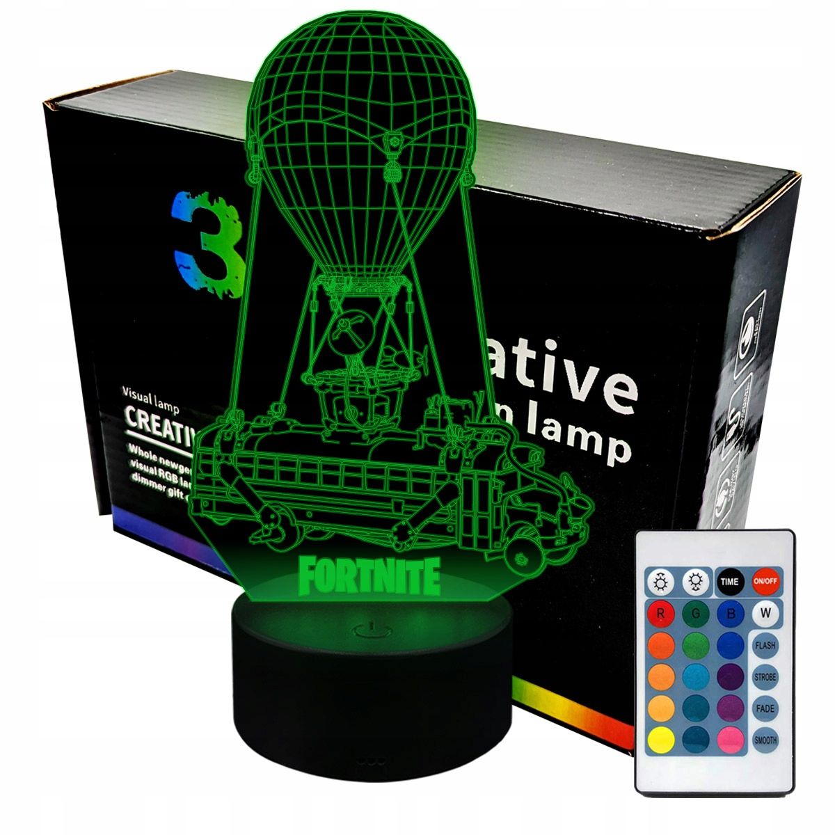  Noční světlo fortnite bus 3d lampy led