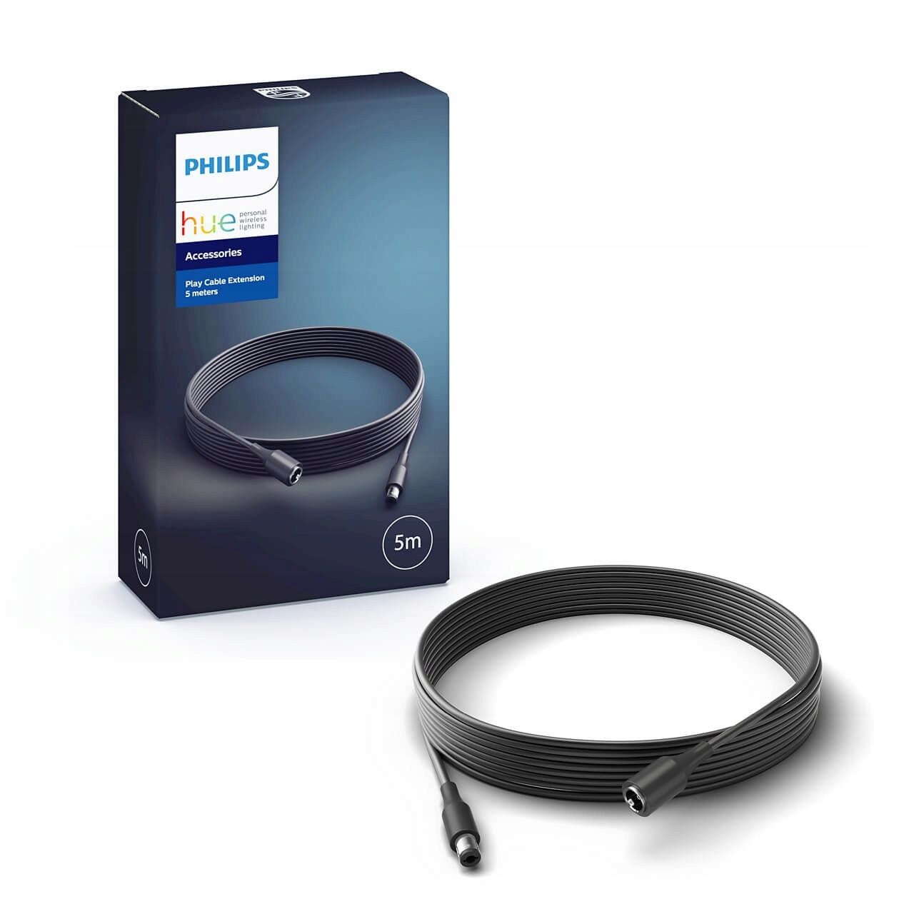  Prailginamasis kabelis play juodas prailgintuvas 5m philips atspalvis