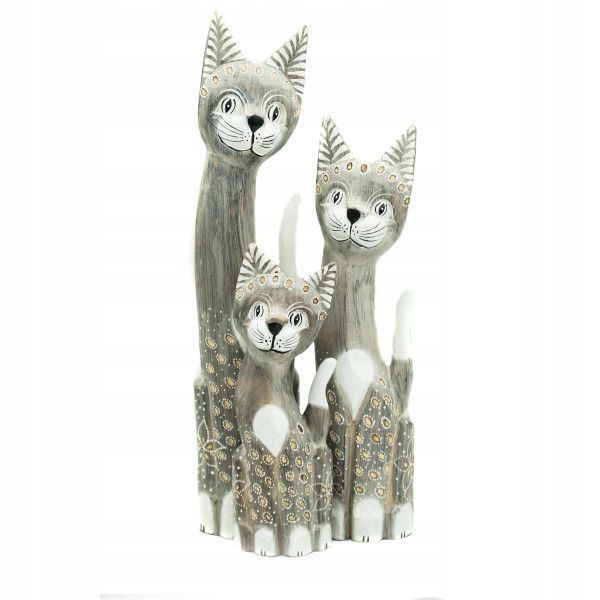  Katze kätzchen holzfigur wunderschön einzigartig dekoration oder geschenk 30cm