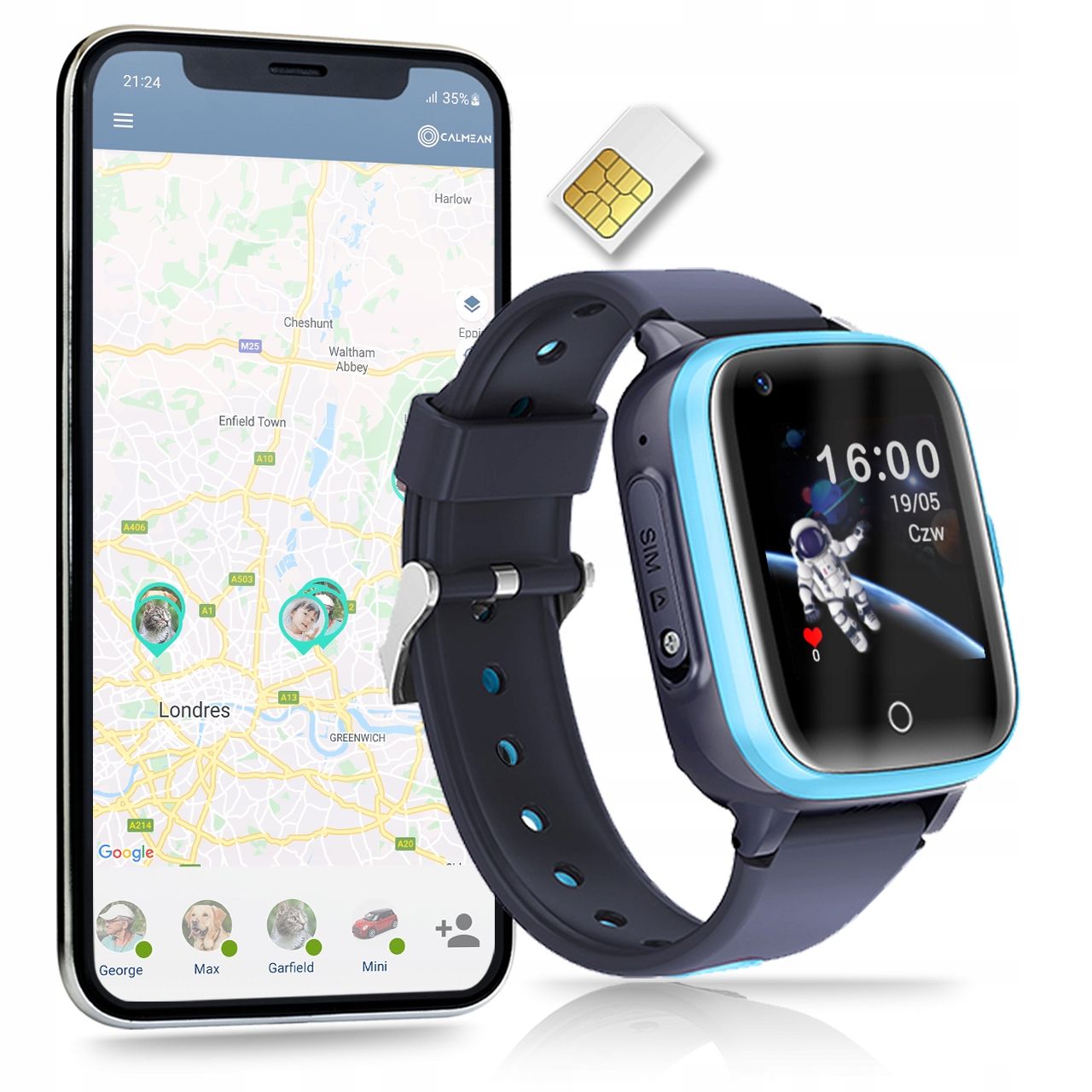  Smartwatch clock calmean videos 4g gps programs
