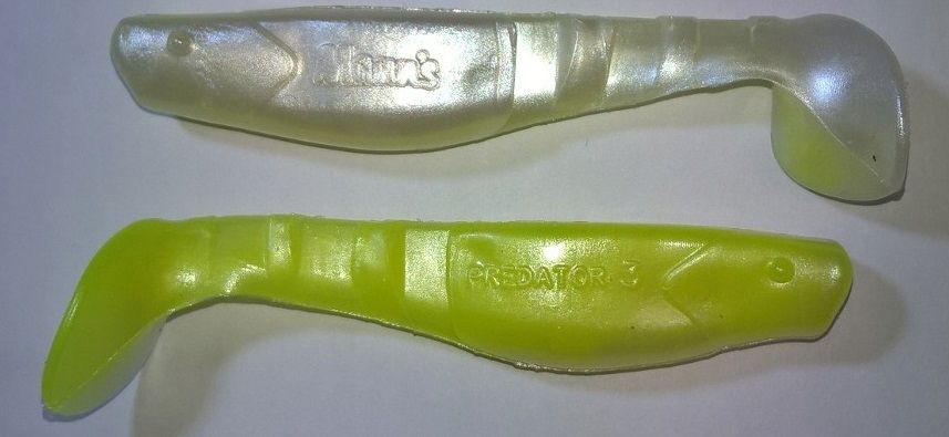  Manns predator 3,5cm geltonas su juodu grzbietem
