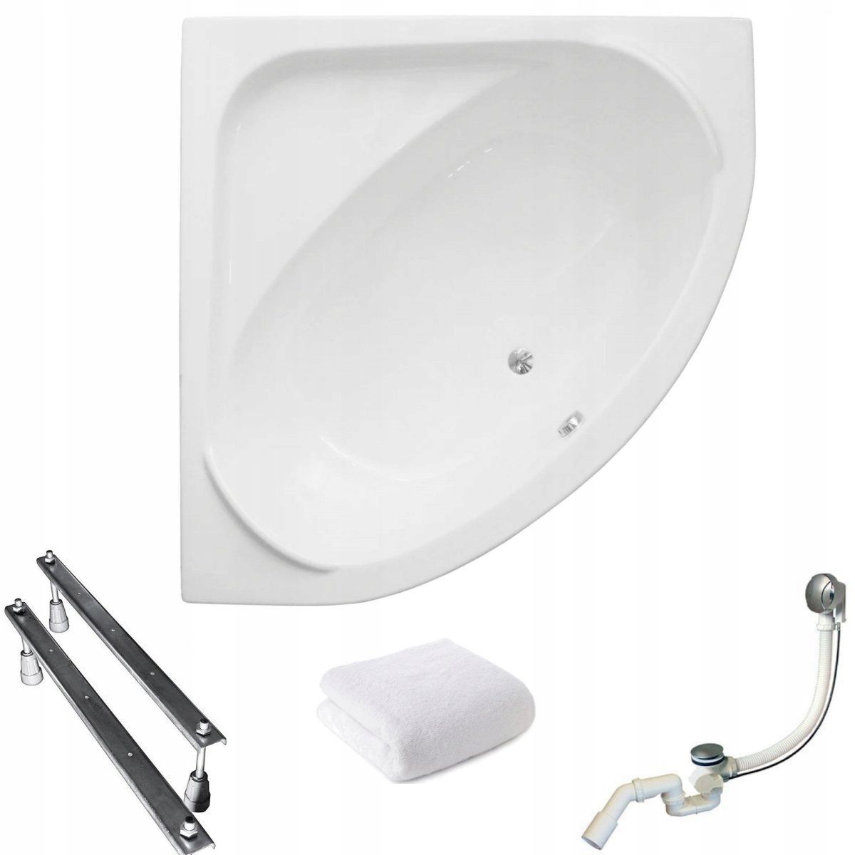  Corner bathtub with in the shower i body screen standard 130x130 siphon legs