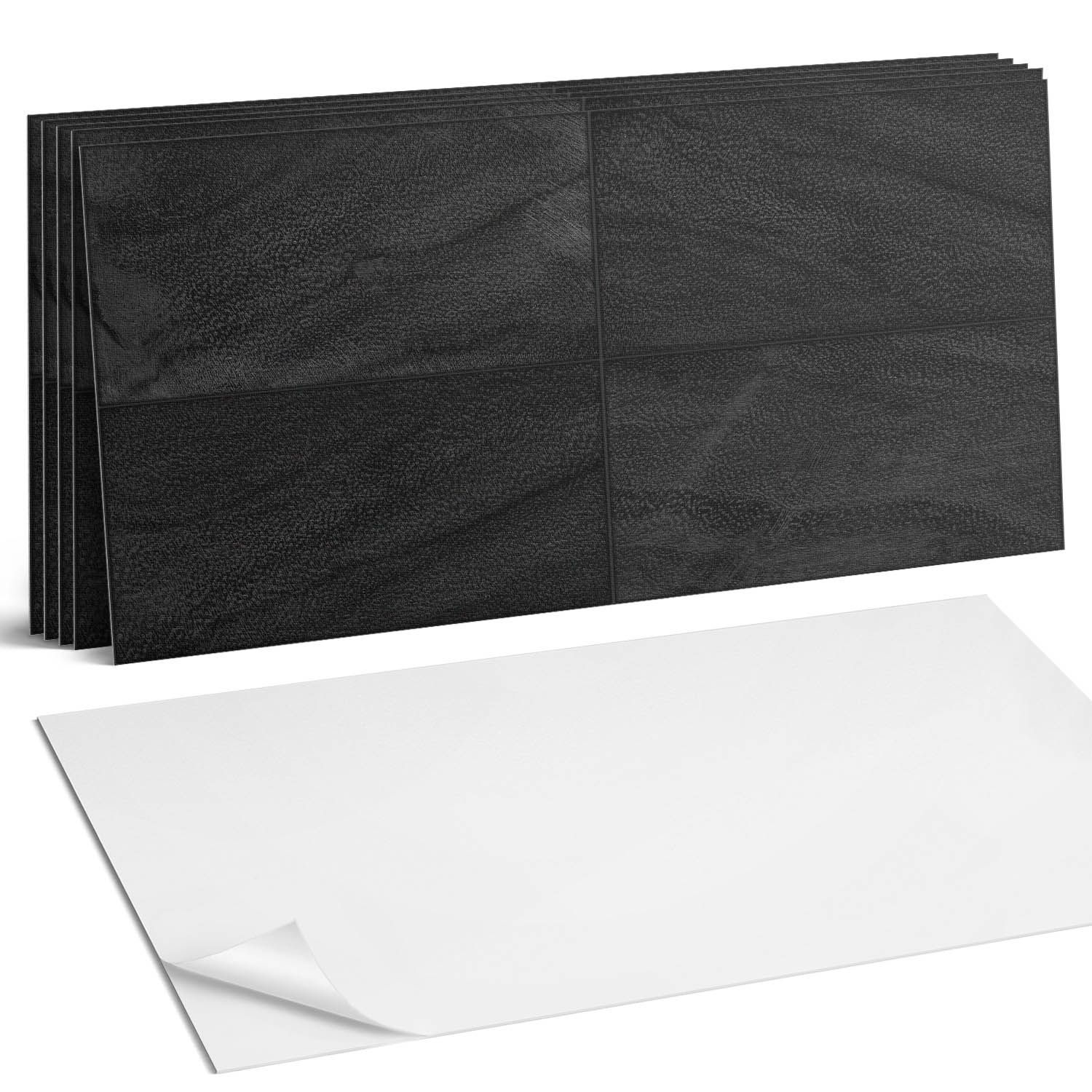  Kopa flīzes vinils stāvs tumšs akmens plātnes 6 gab 60x30 cm