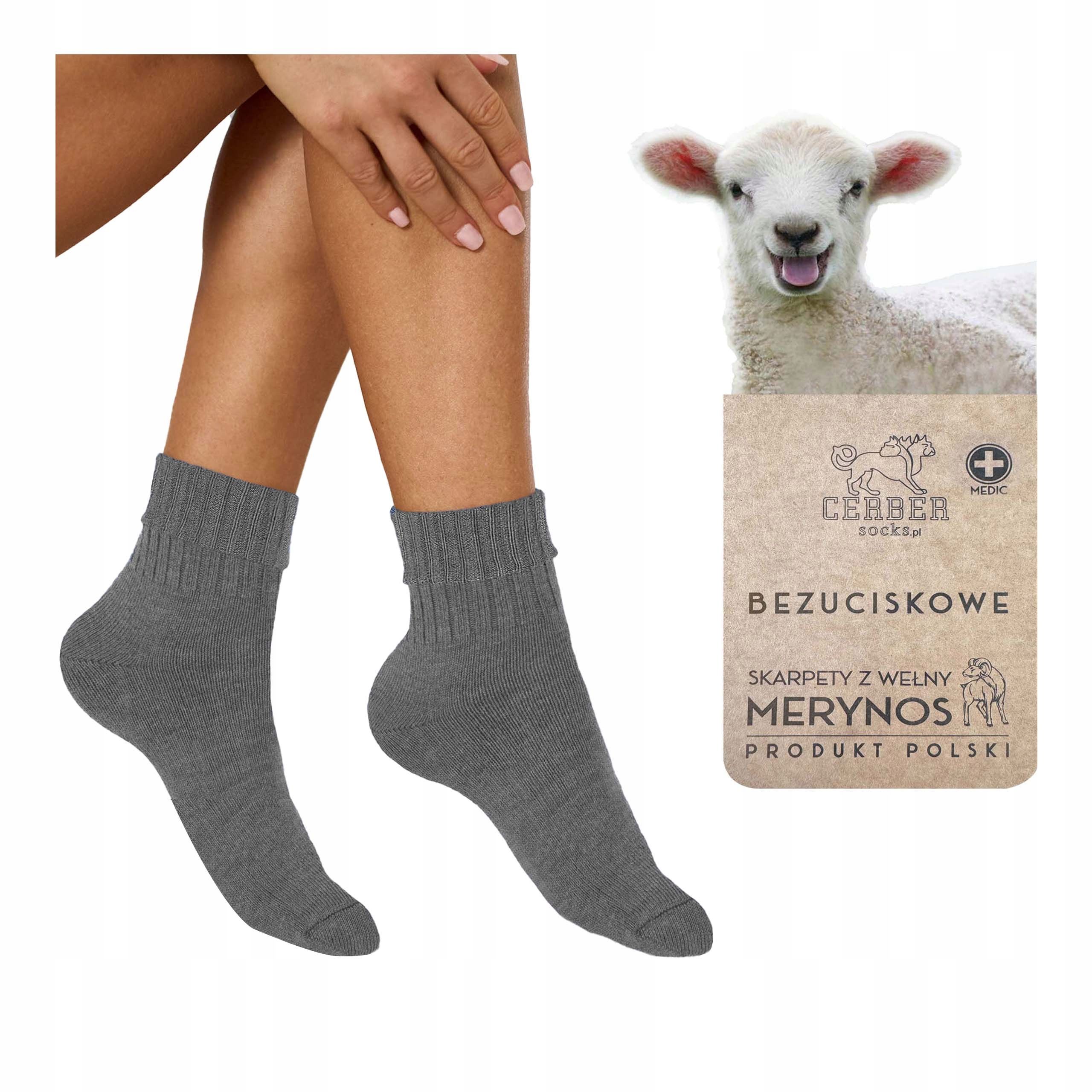  Kompressionsfreie socken mit merino für den winter für den sommer polnisches produkt 36-38