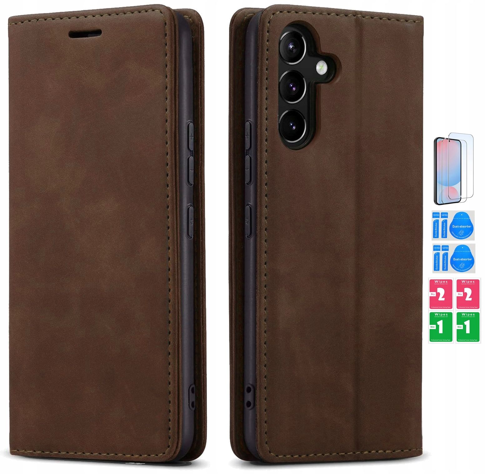  Protective case magsafe back case + 2x glass premium - samsung galaxy s25