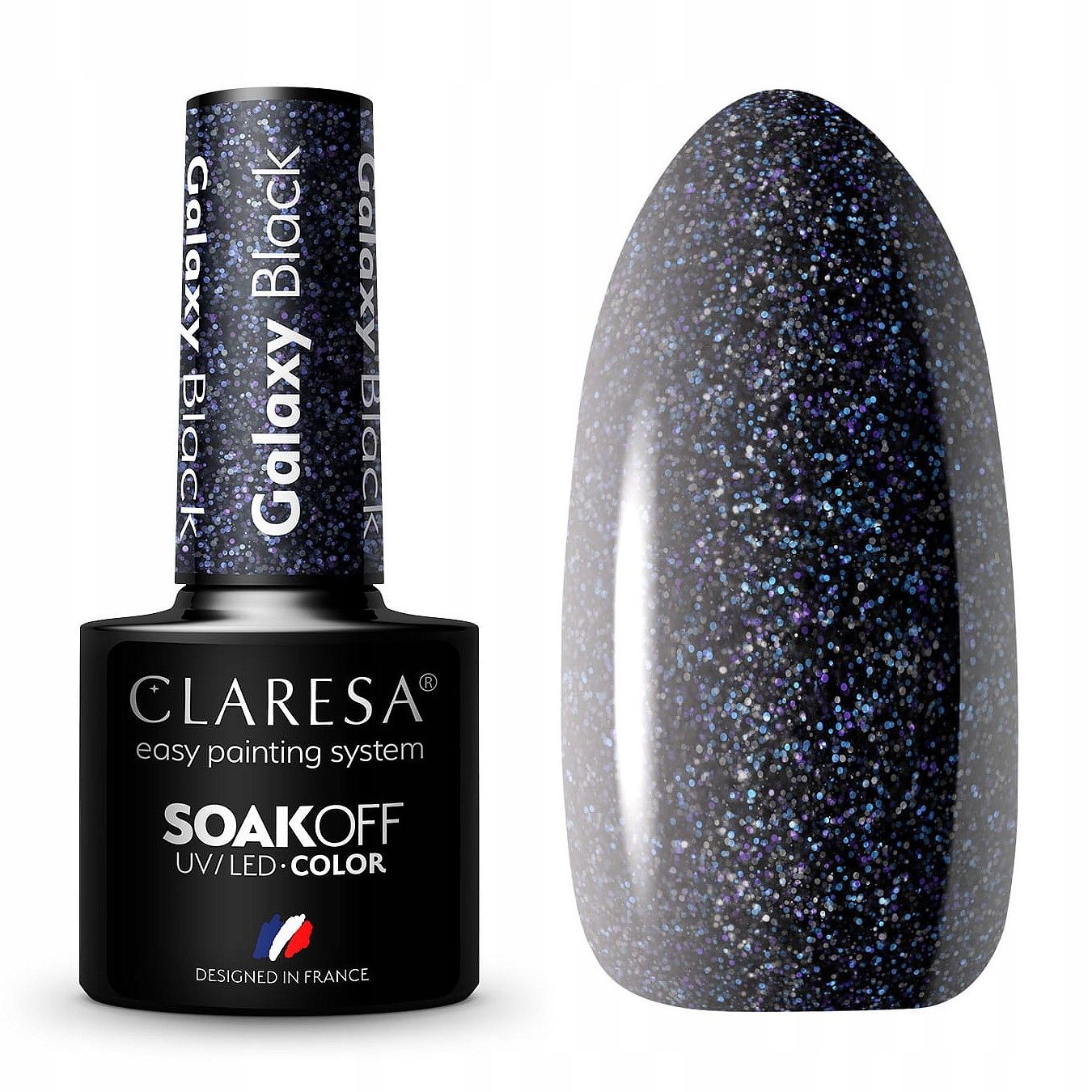  Claresa hübriid küünelakk burgundia glitter pink 554