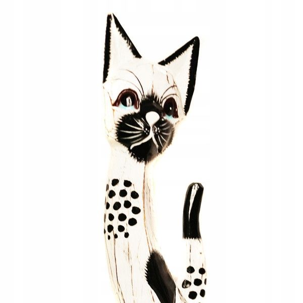  Katze kätzchen holzfigur wunderschön einzigartig dekoration oder geschenk 30cm