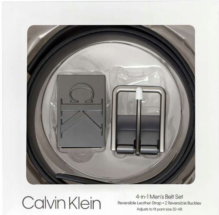  Množina 4 v 1 pánsky opasok calvin klein skóre obojstranný čierny brazowy giftbox