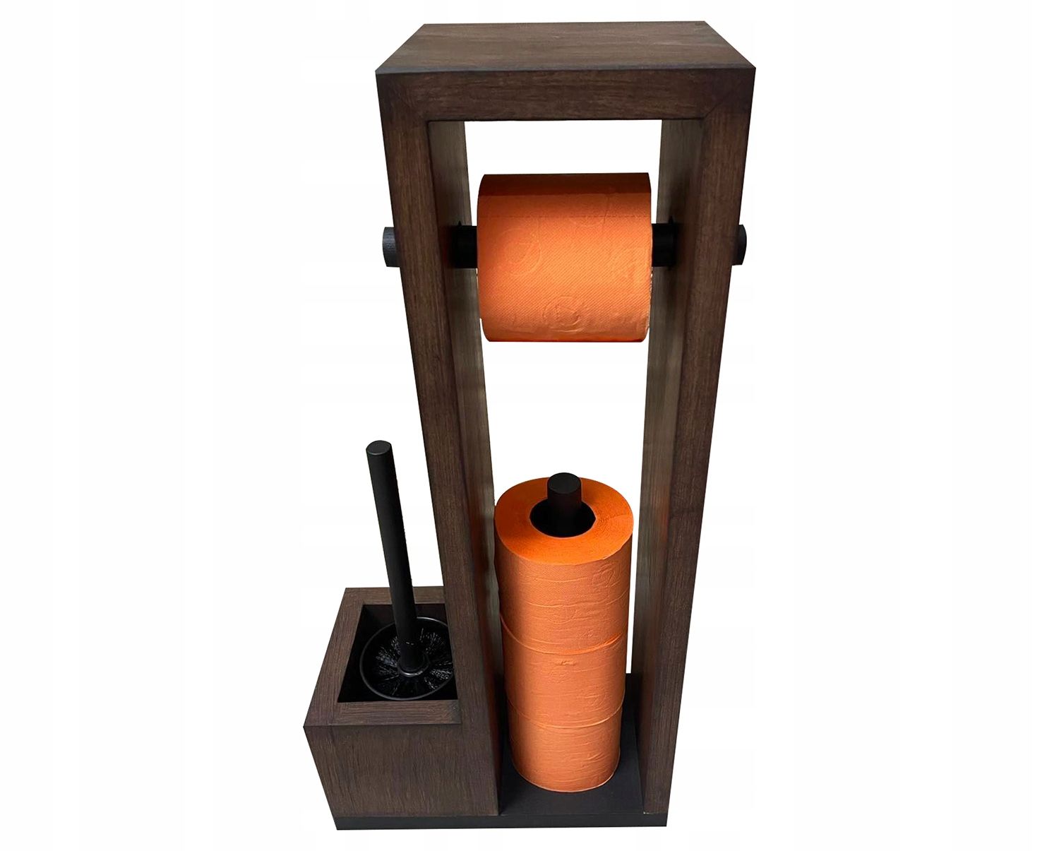  Holzständer für toilettenpapier loft-stil + klobürste eine menge farbe