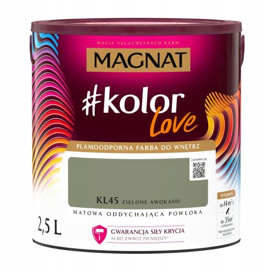  Kvėpuojanti lateksiniai dažai magnatas #kolorlove šviesa pelenų spalvos kl14 2,5l