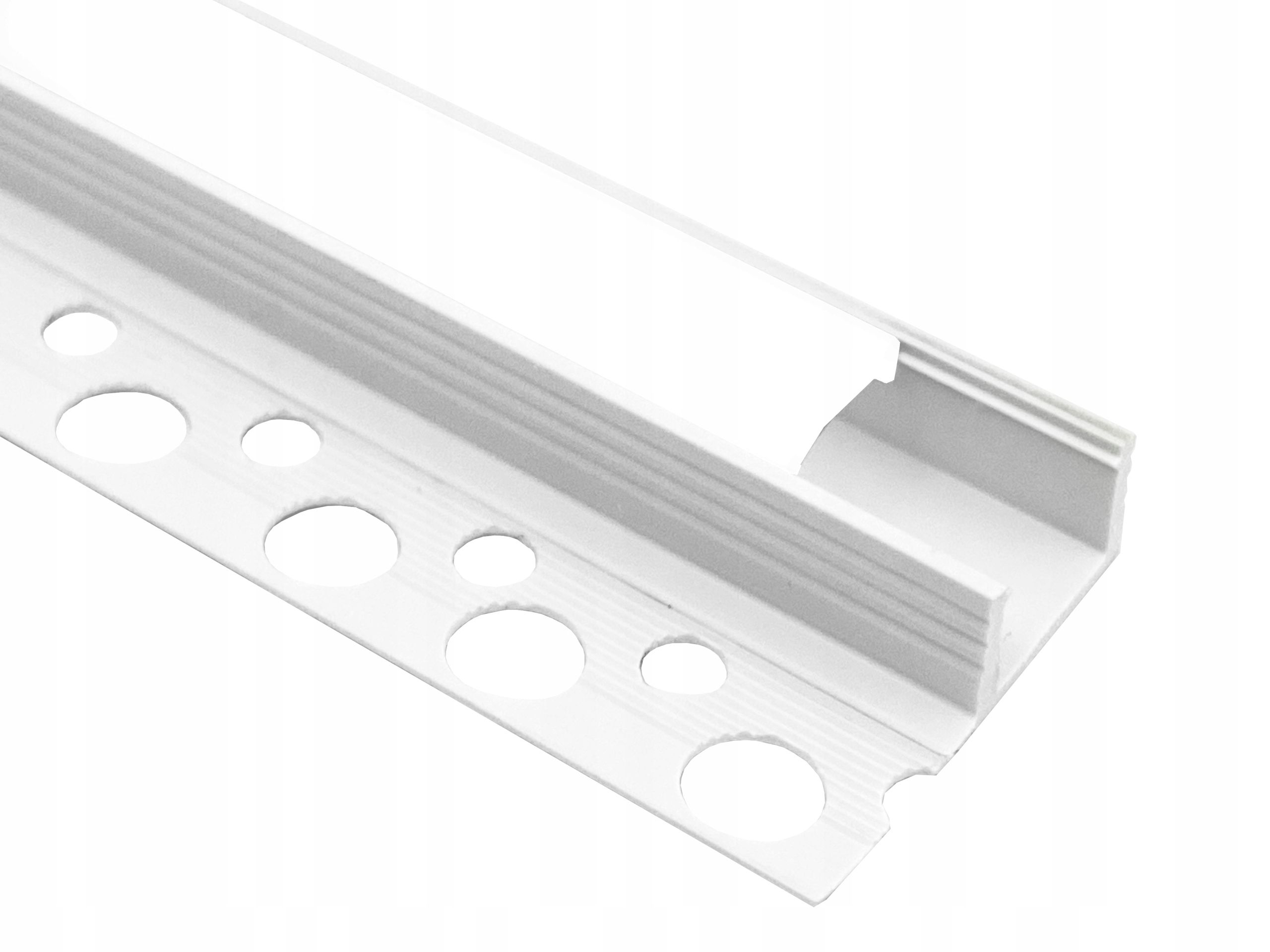  Profilis led gipso plokštėms gk led juostoms mono rgb baltas 1 metras