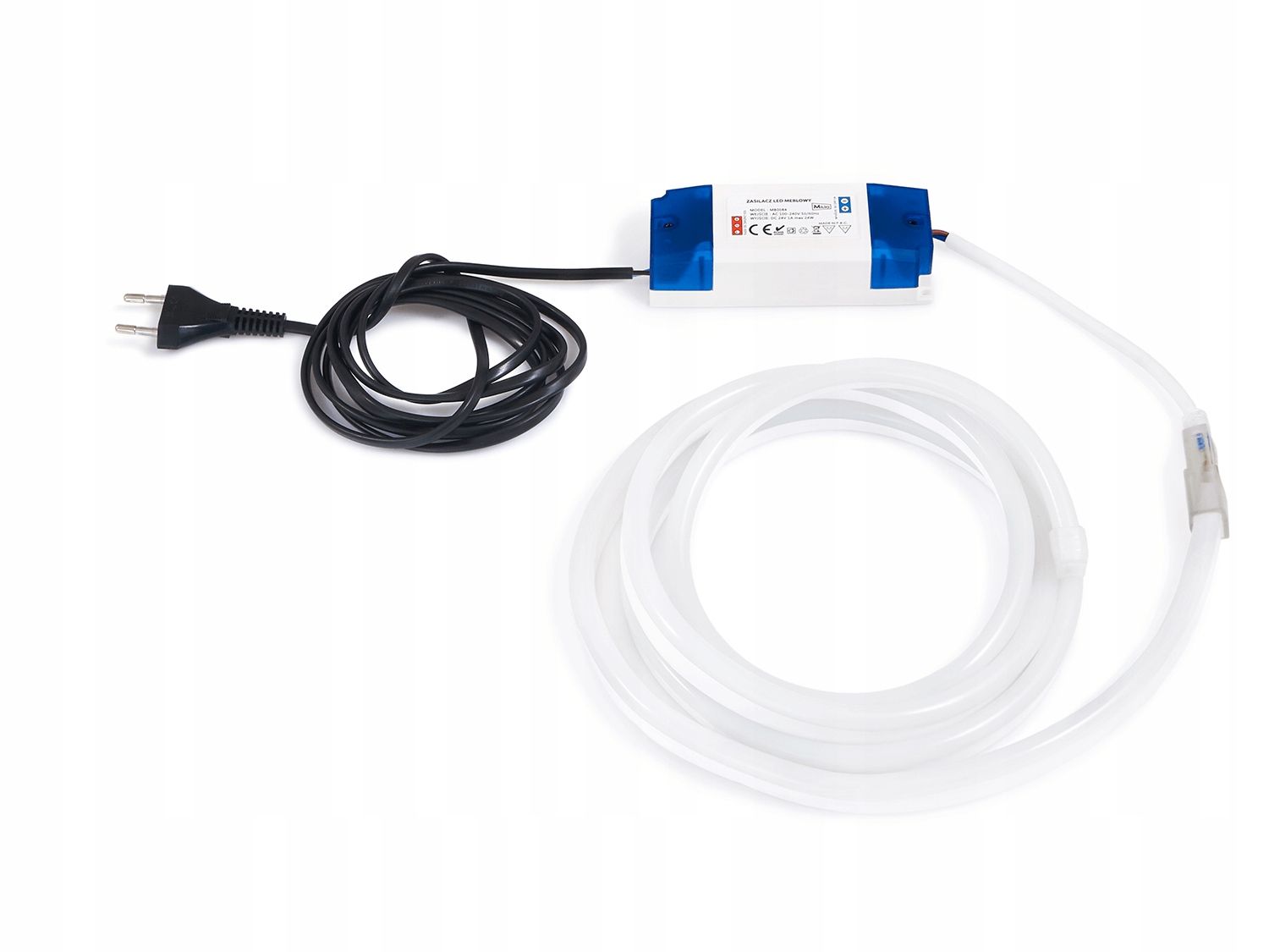  Led juostos rinkinys neon 24v 2m ip67 neutrali balta spalva cw