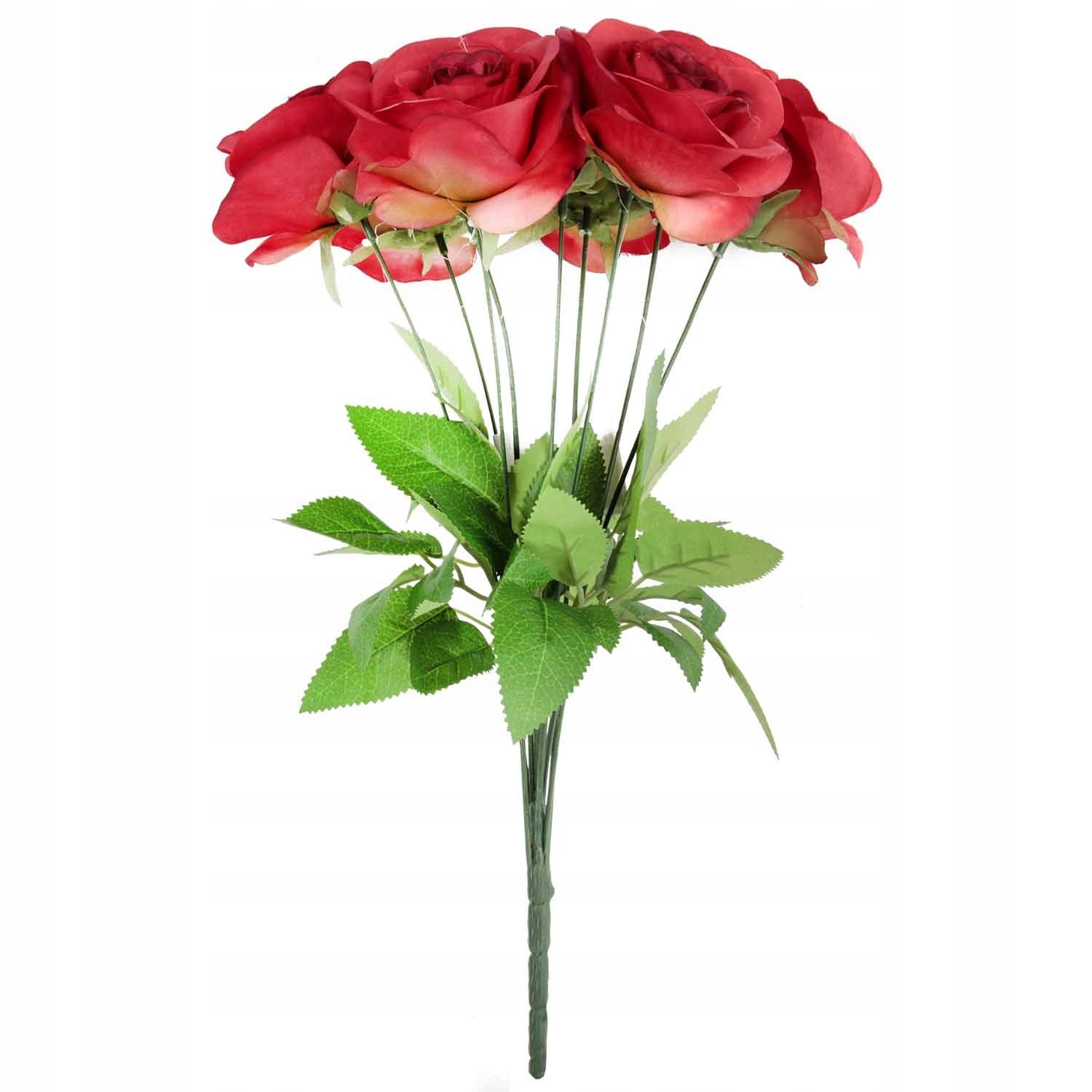  Kytice 9 veľkosť 48 cm ružový umelé kvety roze ako nažive do vázy