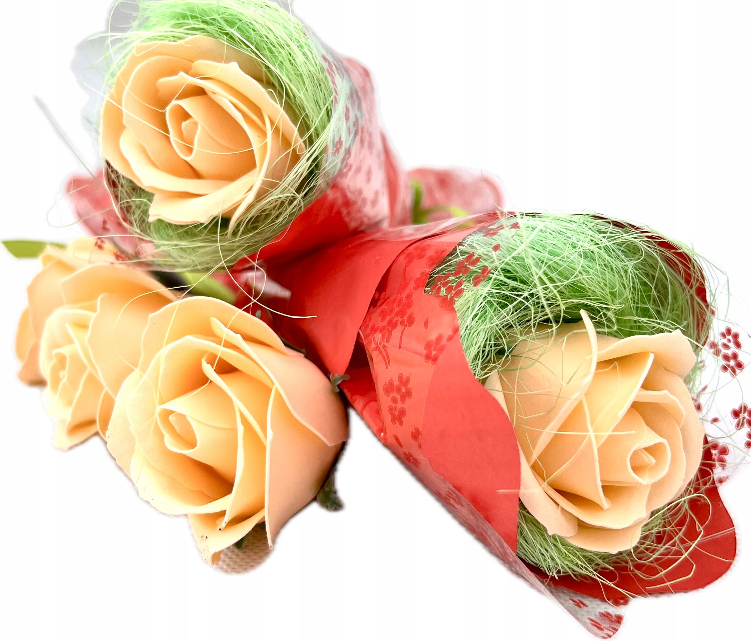  Gift anniversary wedding cake with 4 thick towels flowers roze soap