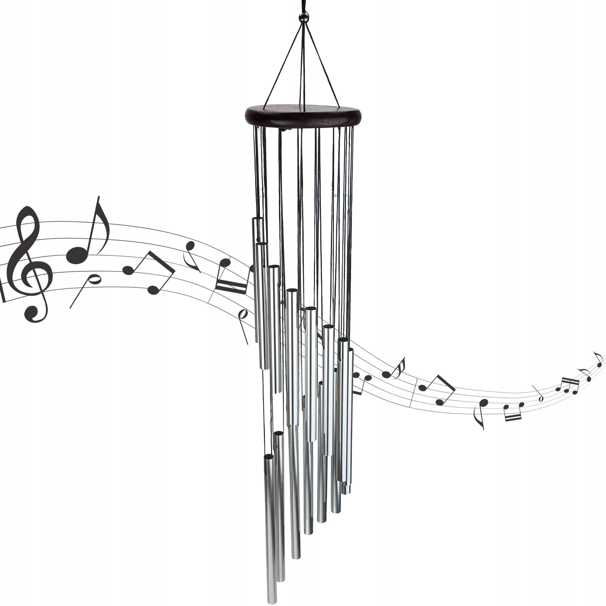  Veterná zvonkohra 55cm chimes kovové zvončeky veterno 12 rúrky vonkajšie