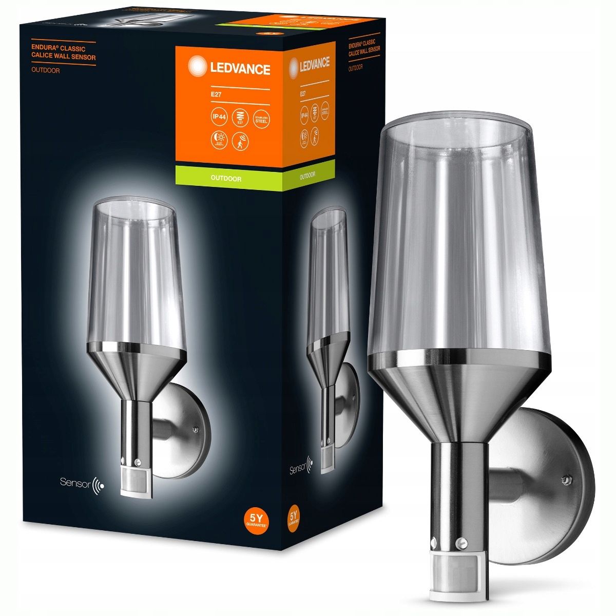  Fasado lempa led sieninė sodo sieninis šviestuvas judantis 13w 3000k ledvance