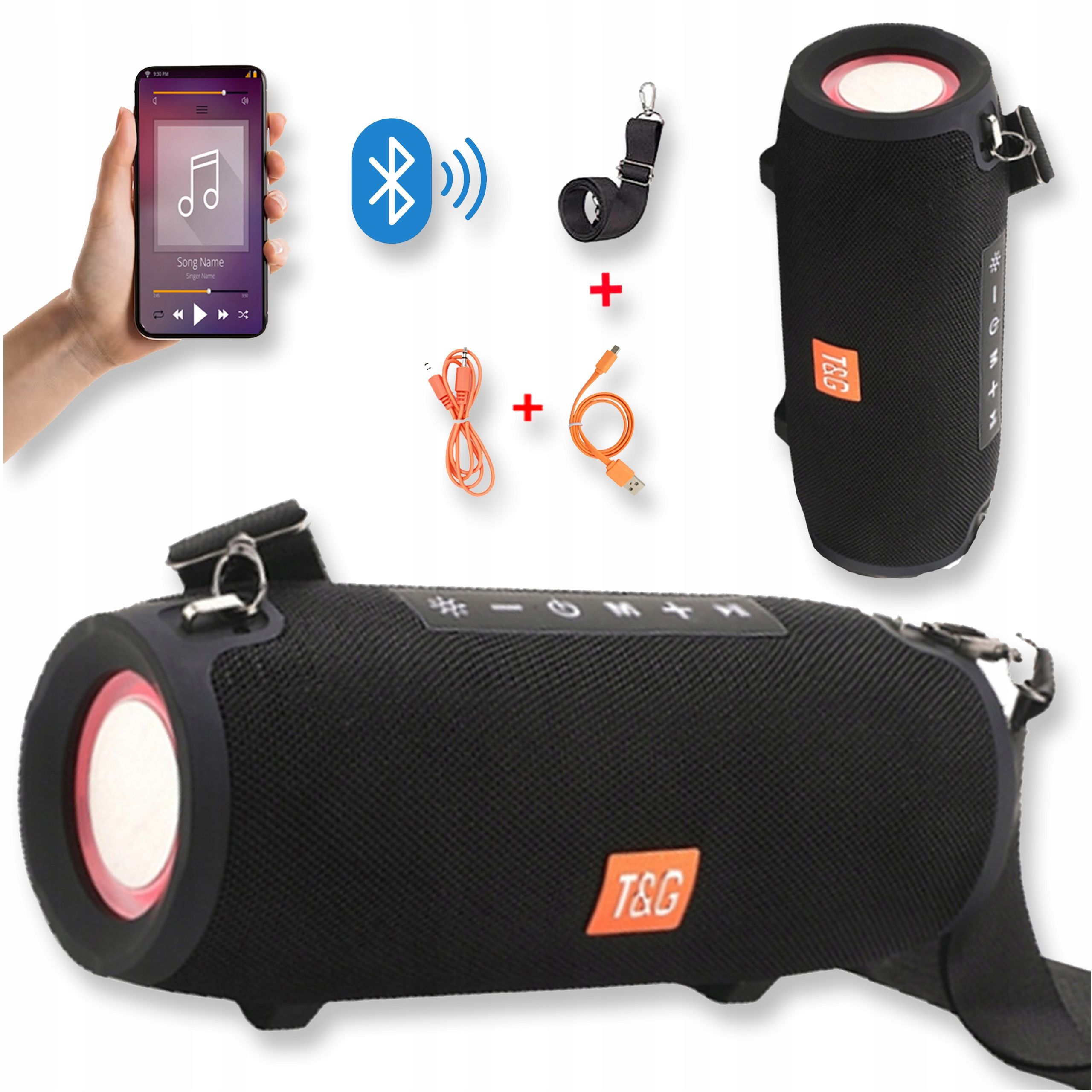  Speaker with bluetooth function portable wireless audio usb fm mobile radio aux sd