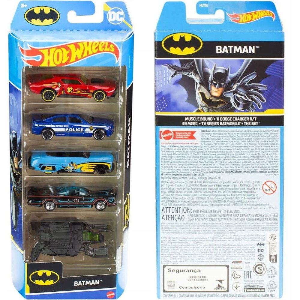  Hot wheels hw design lab 5 ks. soubor mattel hly72