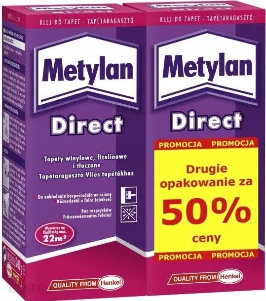  2xklej für tapeten auf vliesstoff metylan garnitur direct 2x200g