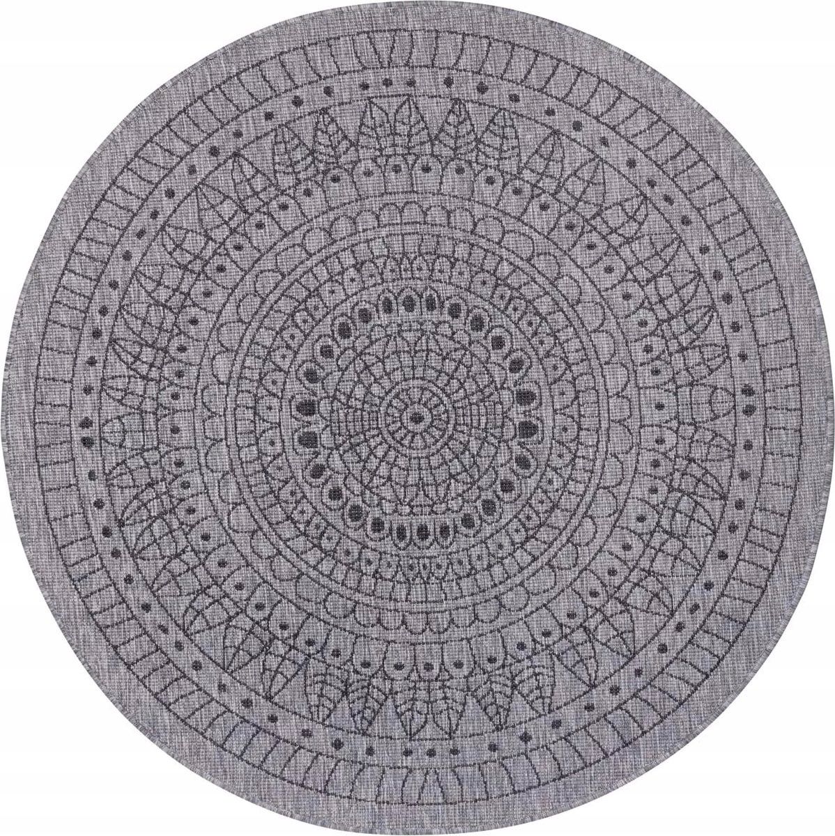  Round carpet for the living room 140cm , soft italian ,green creamy pattern mandala