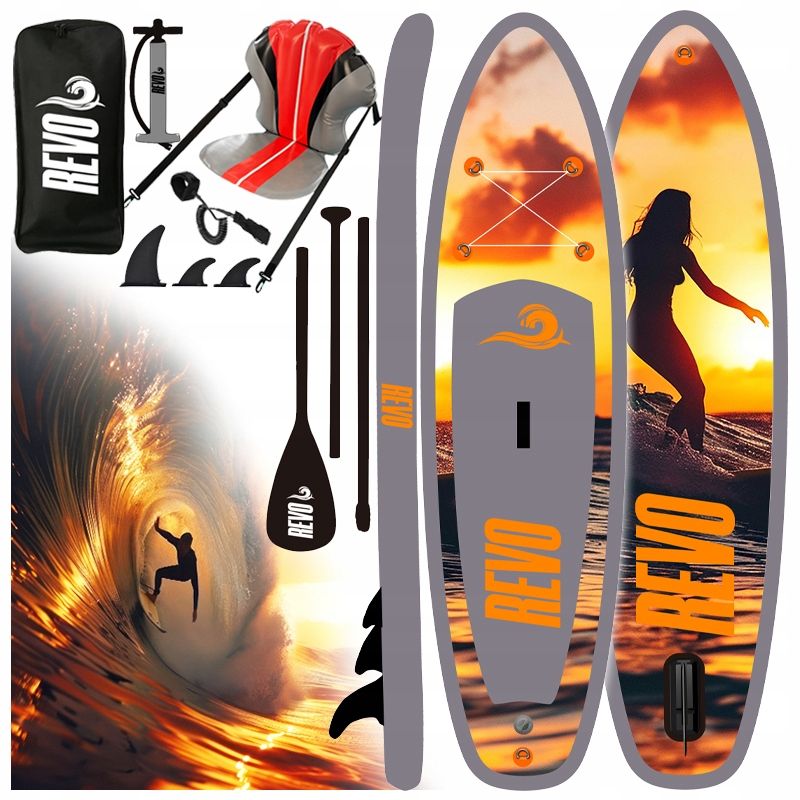  Sup doska na plávanie stand up paddle nafukovacie 320cm množina + sedadlo