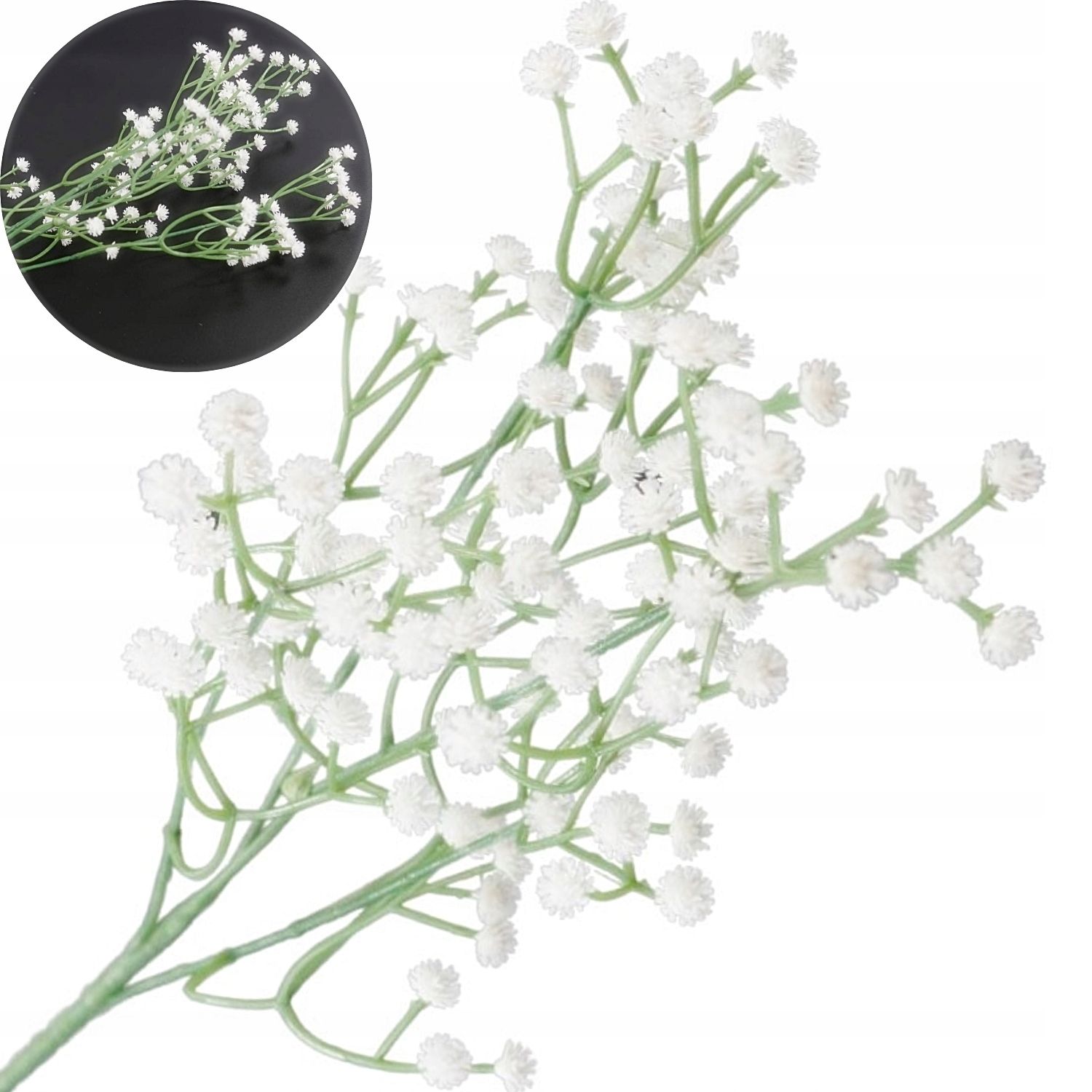  Mākslīgais zieds orhideja zars dekoratīvs rotājums florists pik 62cm