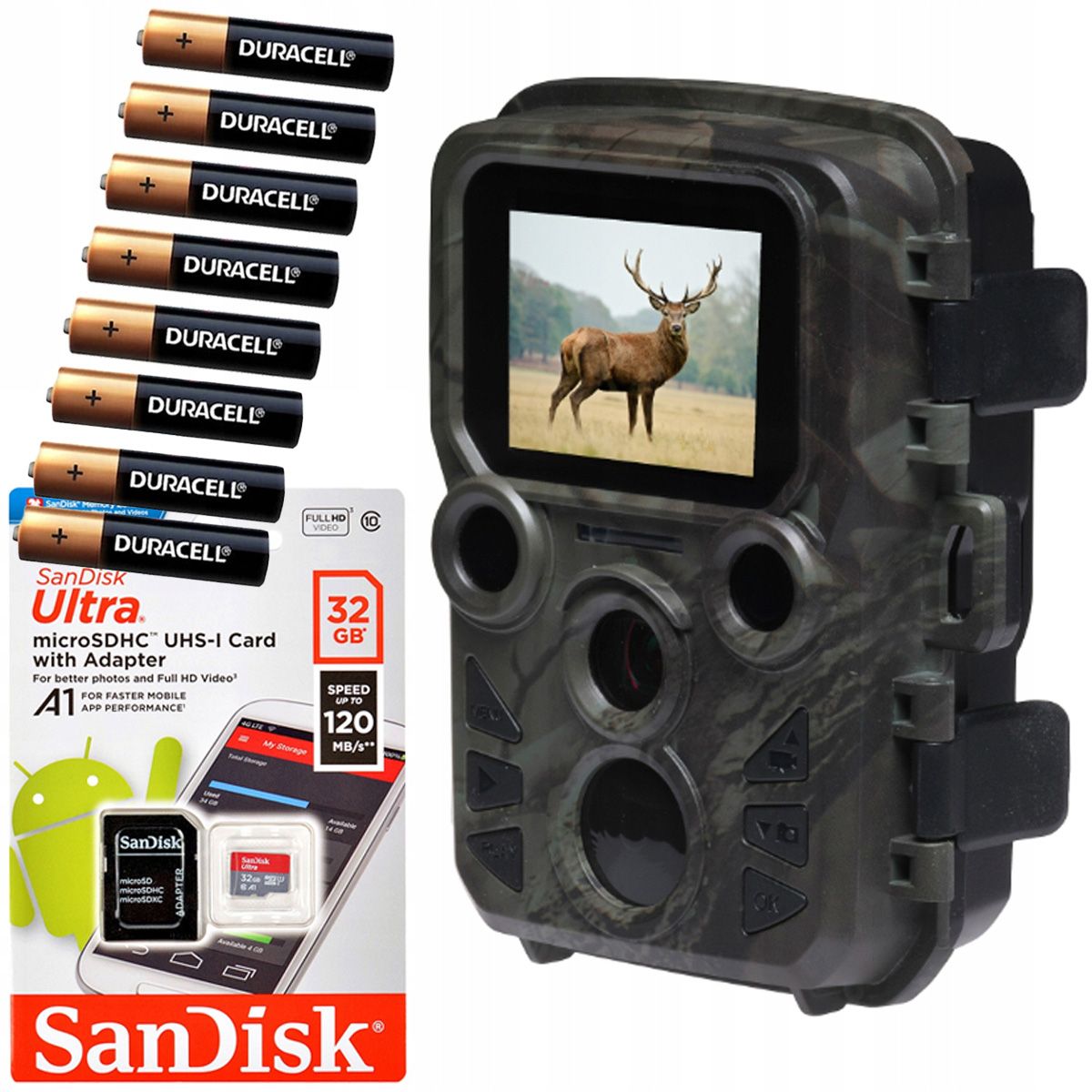  Nuotraukų gaudyklė leśna denver wcs-5020 judesio "fullhd" ir + korta 32gb + baterijos