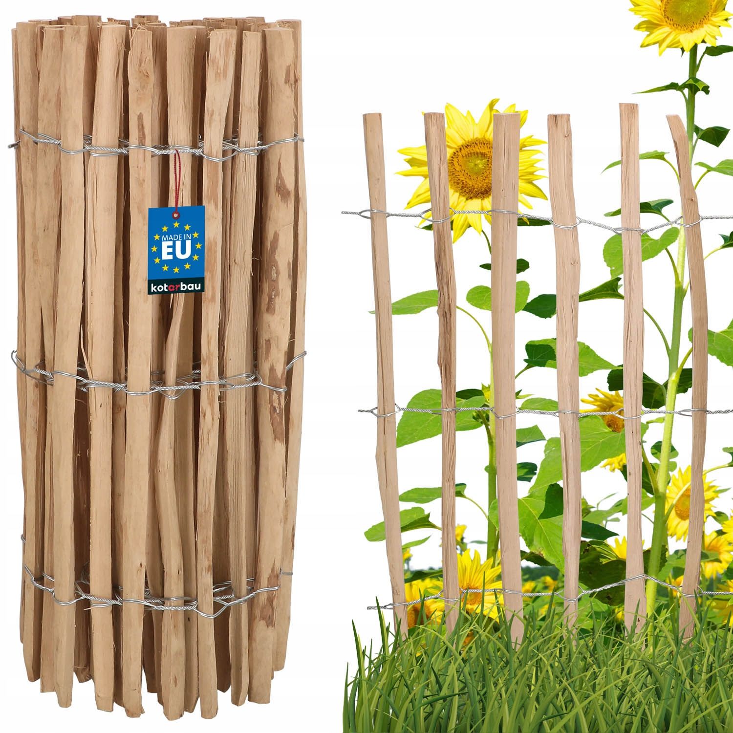  Plot z lieskového dreva 7-8 60x500cm plot obruby palisada záhrada skrútený