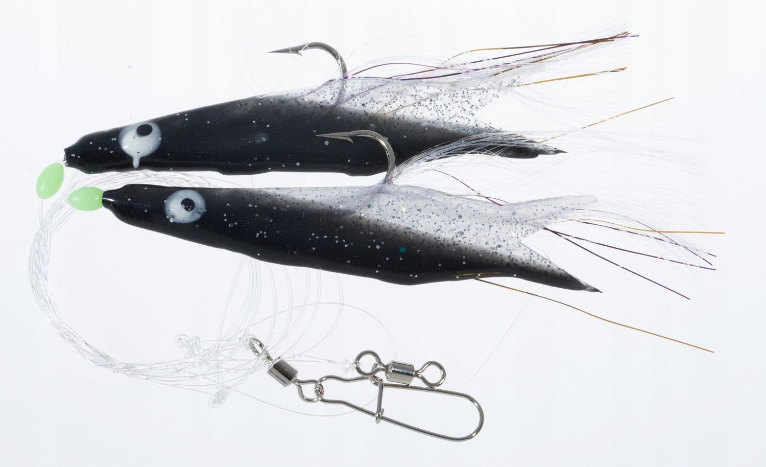  Jūrinis rinkinys menkės sistemėlė jaxon white / red 5,5cm 140cm žvejybos