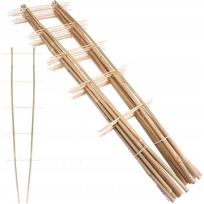  10x bambusový rebrík podporovať rastliny veľký črepníková rastlina z bambusu 105cm 10 ks.