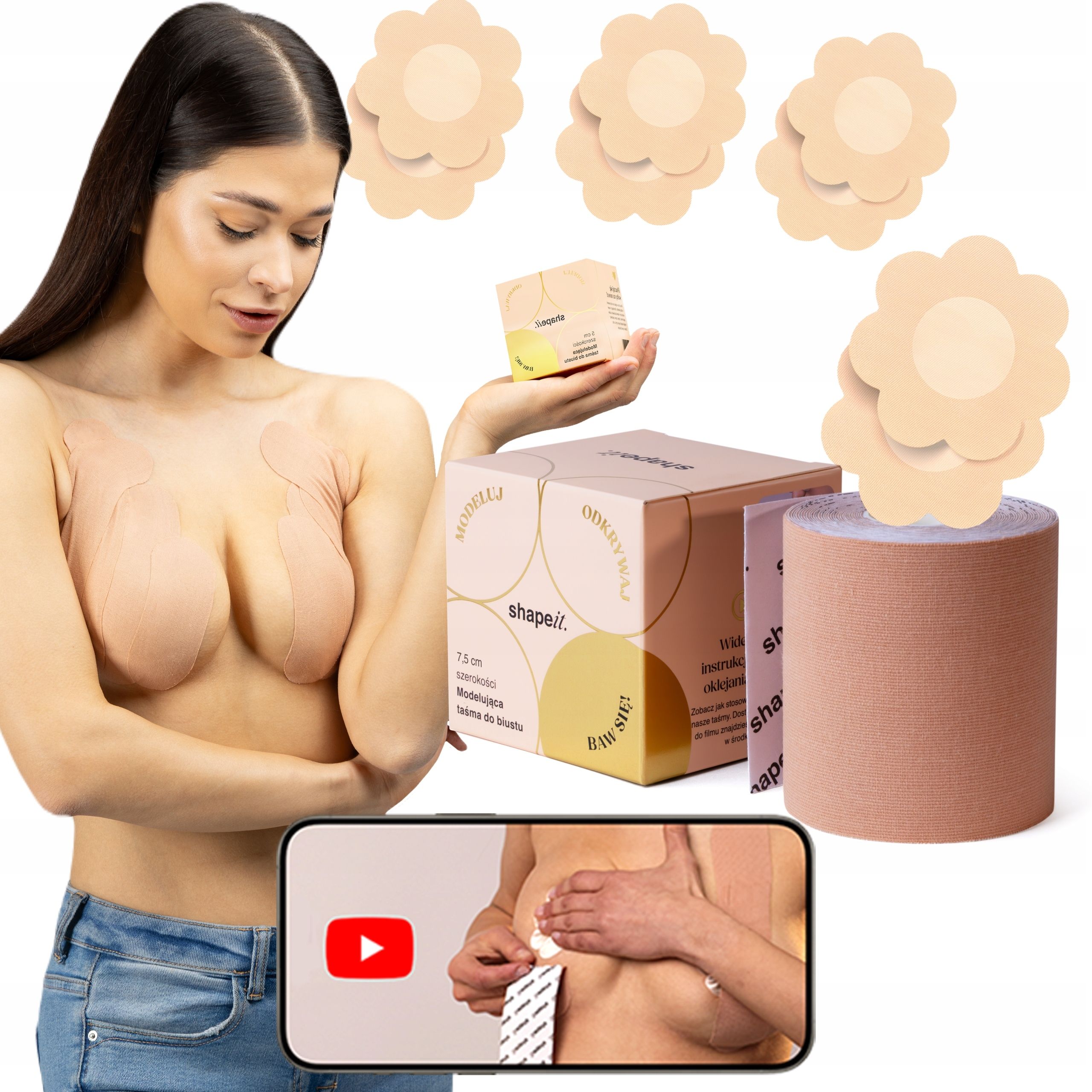  Shapeit oriģinālā lente divpusējs apģērbam lente līmēšanai drēbes 5m