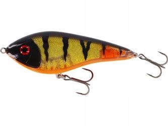 Vobleris westin swim jerk 10cm 34g - skęstantis - 3d rocky red